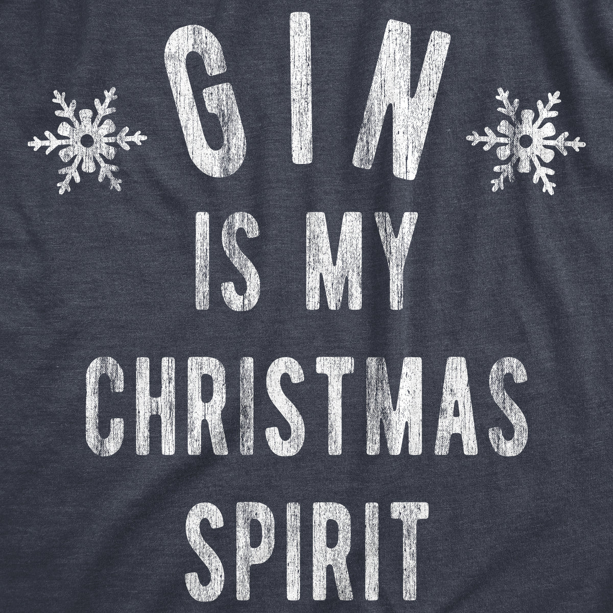Gin Is My Christmas Spirit Men&#39;s T Shirt