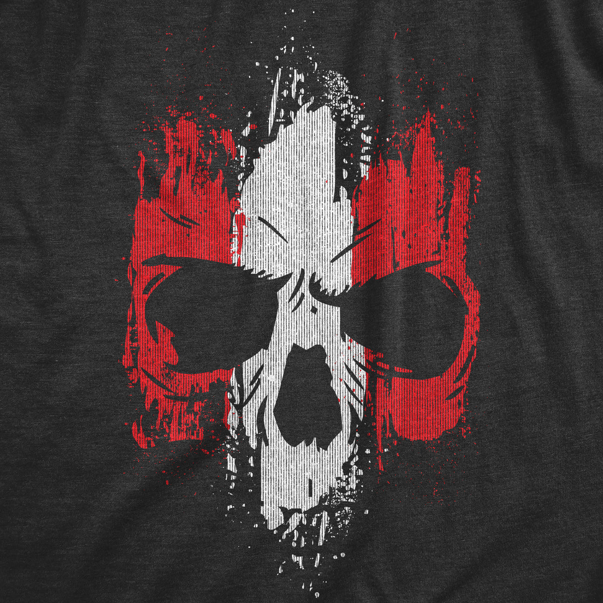 Grunge Striped Skull Women&#39;s T Shirt