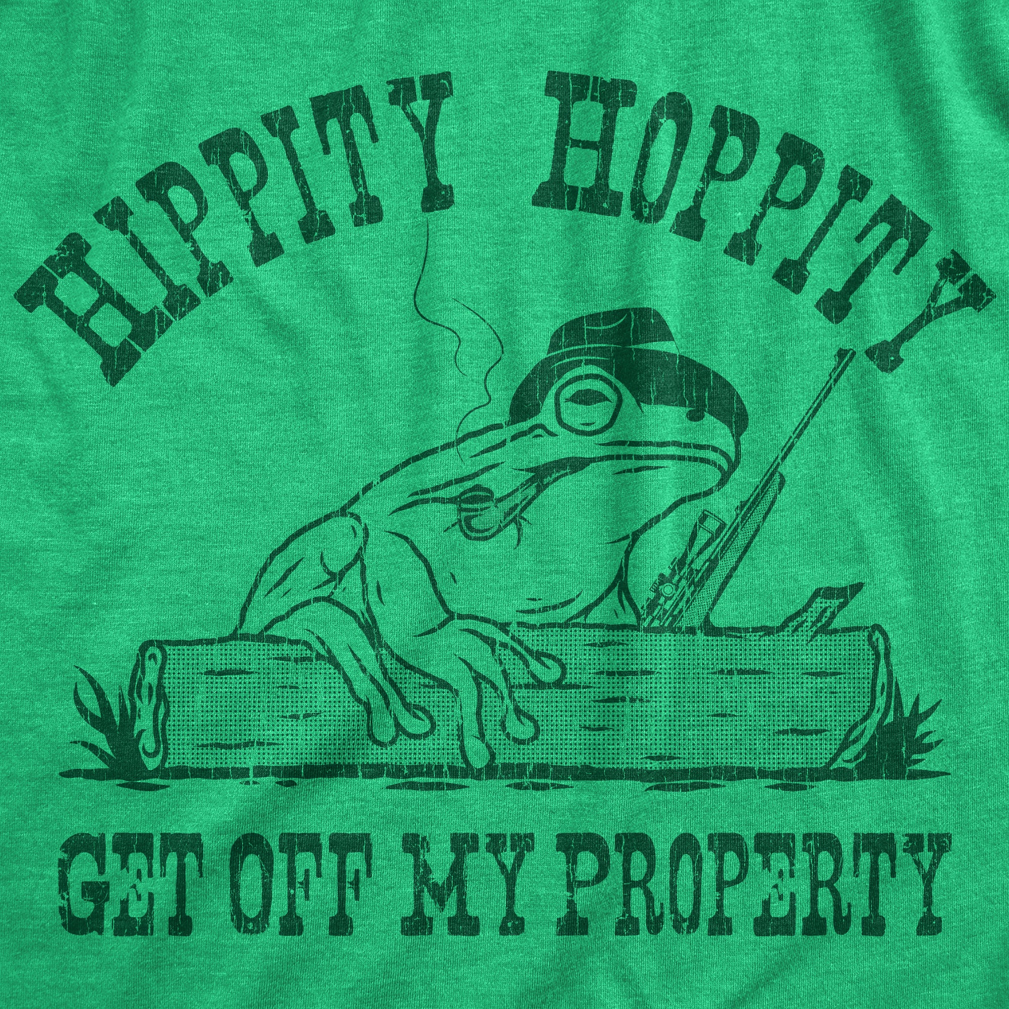 Funny Heather Green - PROPERTY Hippity Hoppity Get Off My Property Mens T Shirt Nerdy Animal sarcastic Tee
