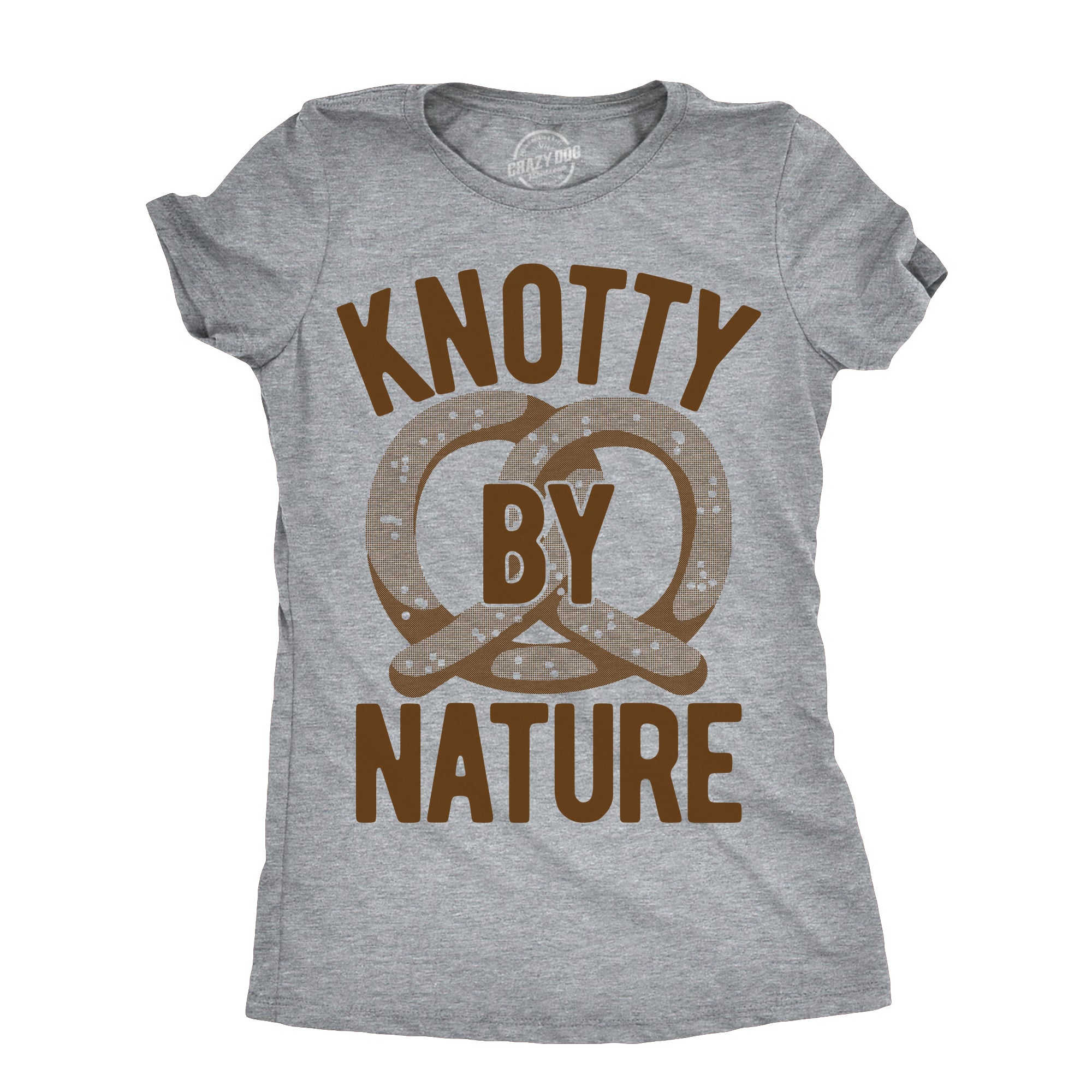 Funny Light Heather Grey - KNOTTY Knotty By Nature Womens T Shirt Nerdy Food sarcastic Tee