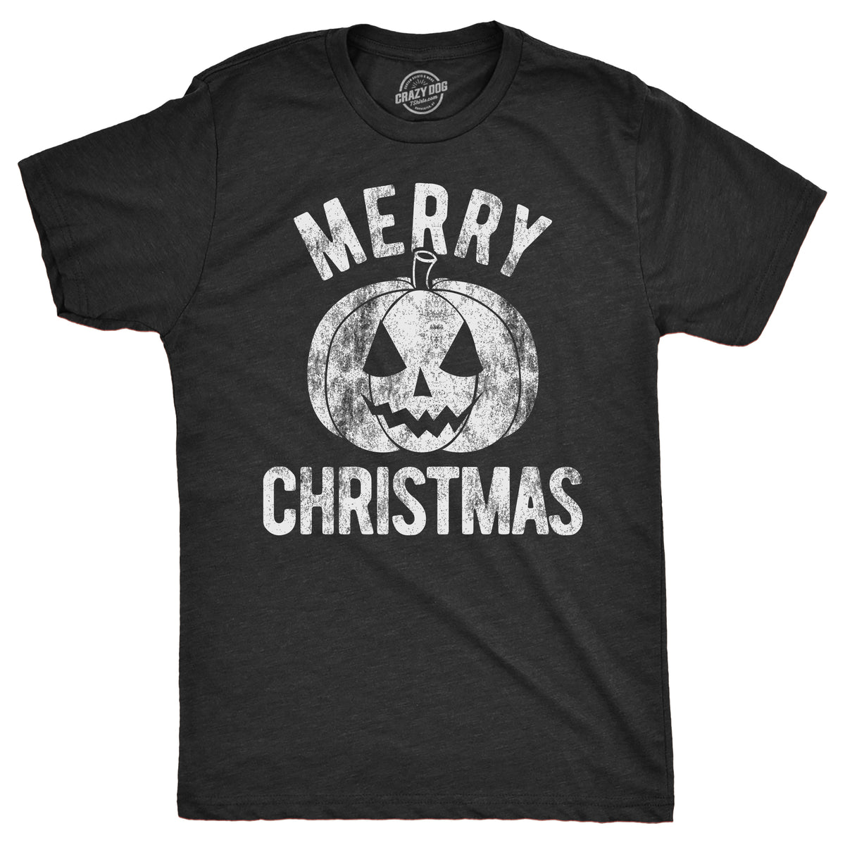 Funny Heather Black - CHRISTMAS Merry Christmas Pumpkin Mens T Shirt Nerdy halloween sarcastic Tee