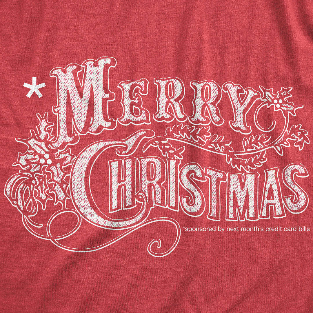 Merry Christmas Credit Card Men's T Shirt