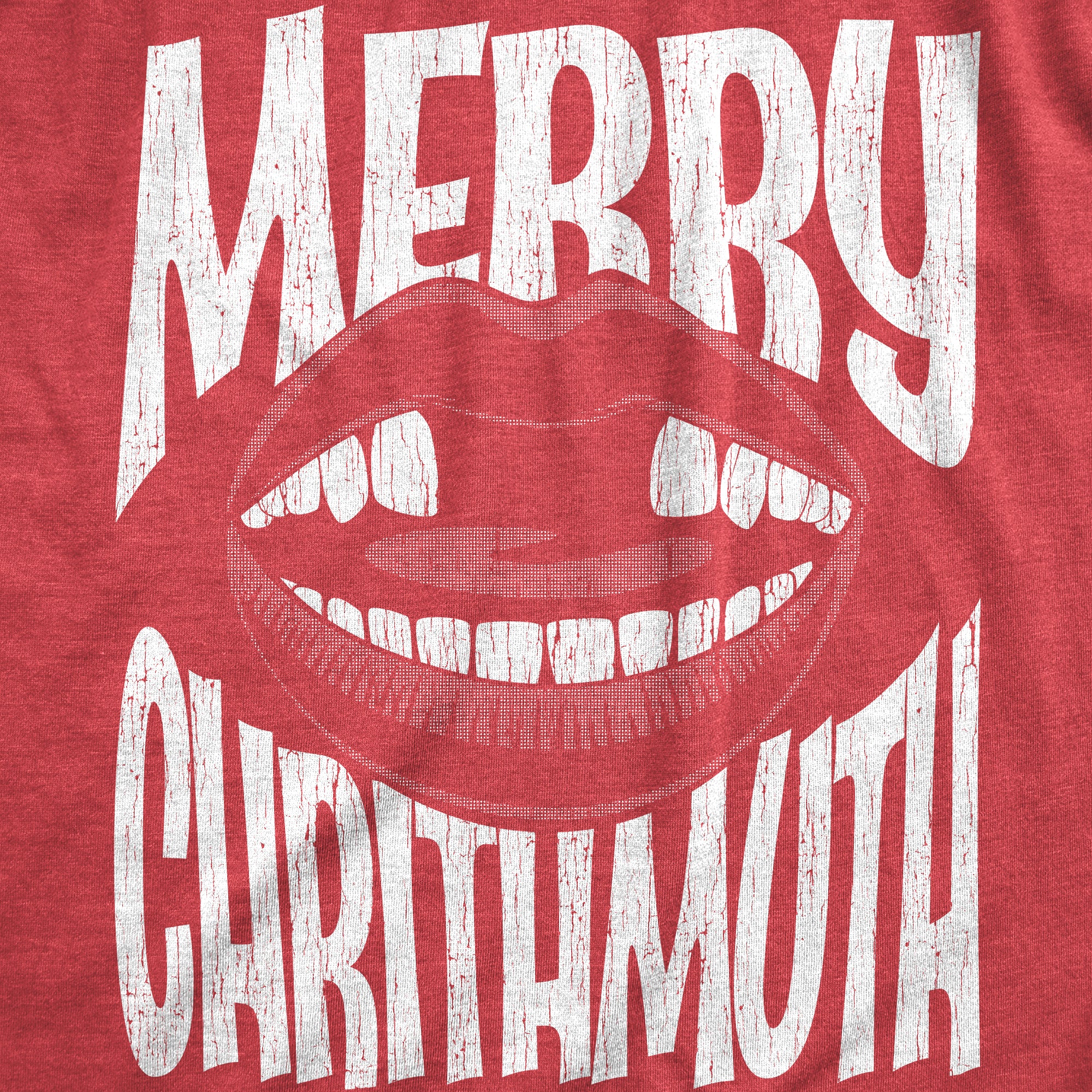 Funny Heather Red - CHRITHMUTH Merry Chrithmuth Womens T Shirt Nerdy Christmas Sarcastic Tee