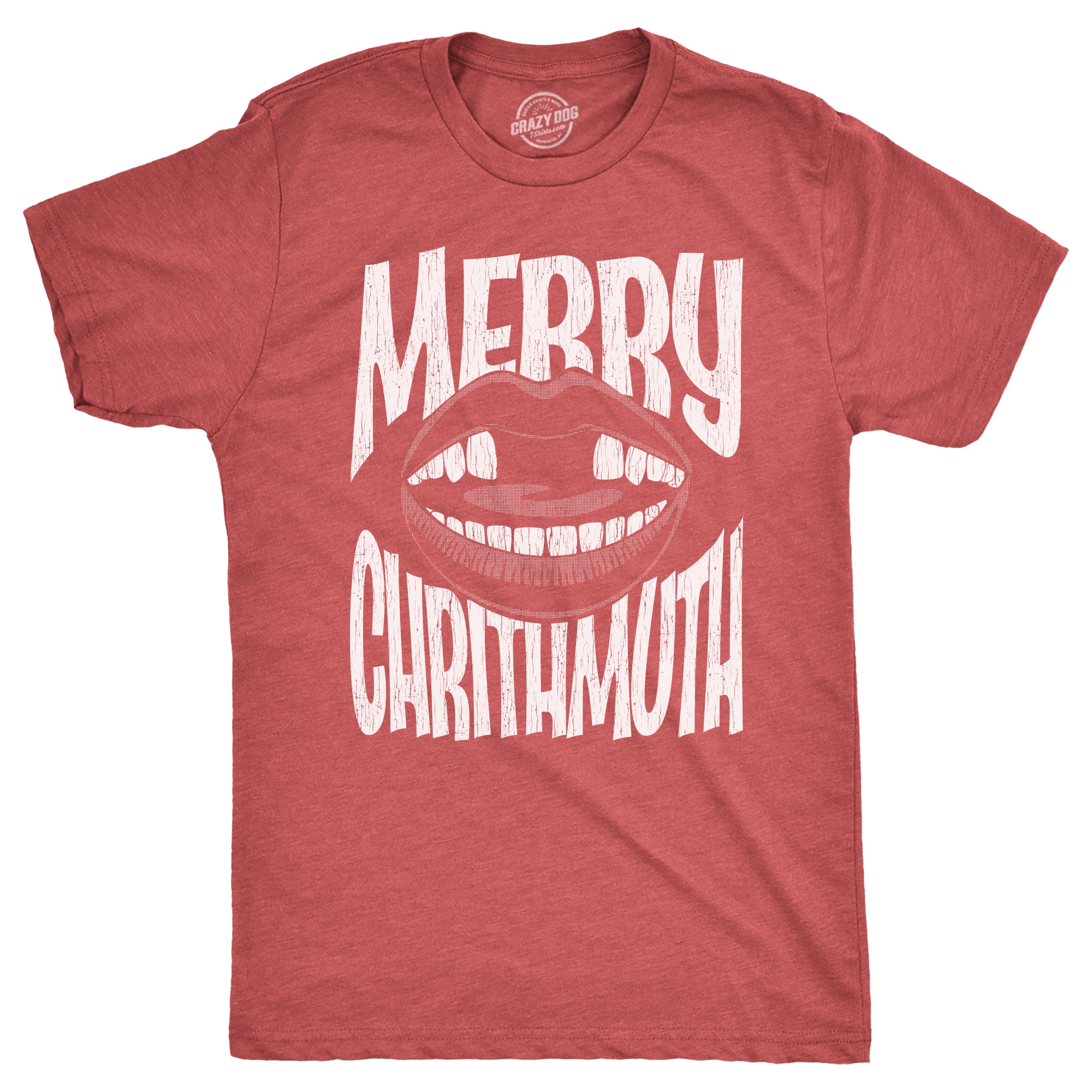 Funny Heather Red - CHRITHMUTH Merry Chrithmuth Mens T Shirt Nerdy Christmas Sarcastic Tee