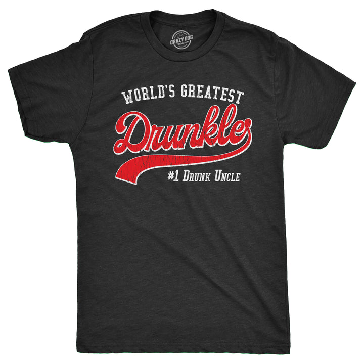 Funny Heather Black - 2 Color Print Mens T Shirt Nerdy Drinking Uncle Tee