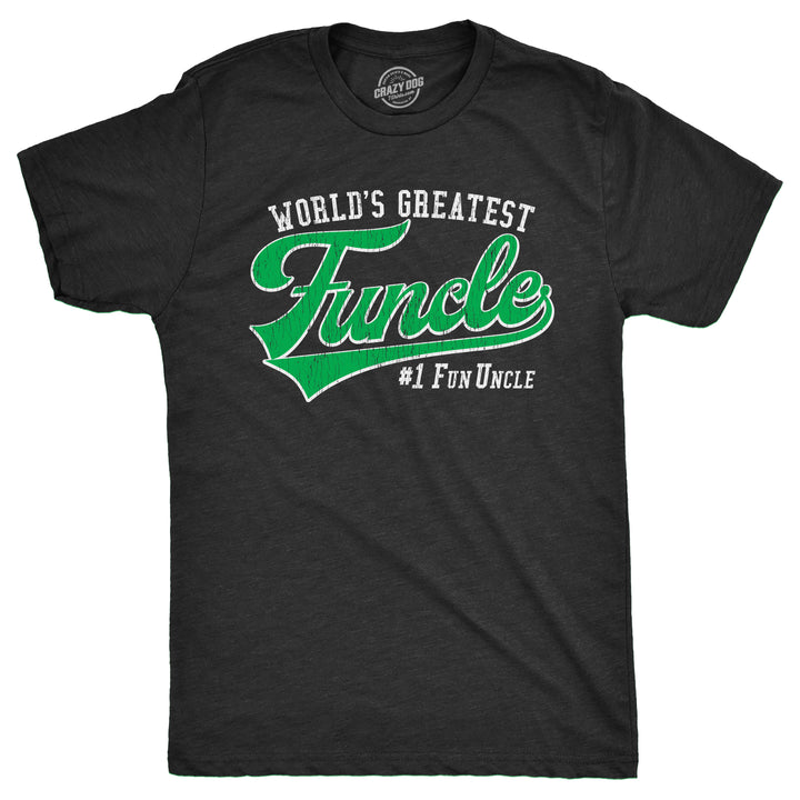 Funny Heather Black - 2 Color Print Mens T Shirt Nerdy Uncle Tee
