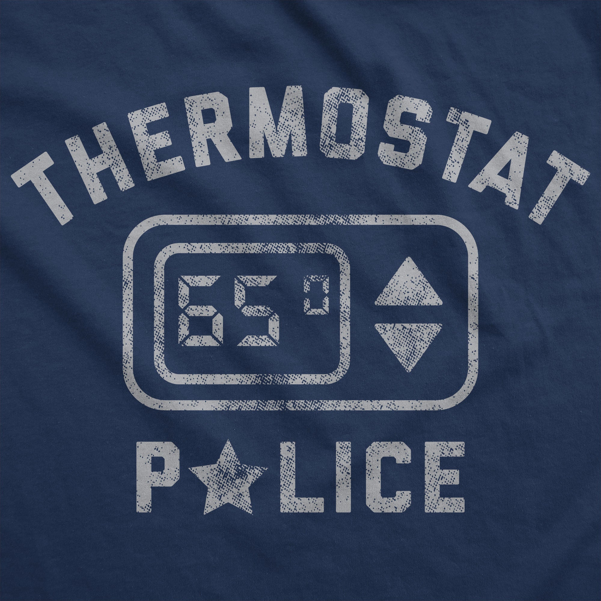 Funny Navy - Thermostat Police Thermostat Police Hoodie Nerdy Sarcastic Tee