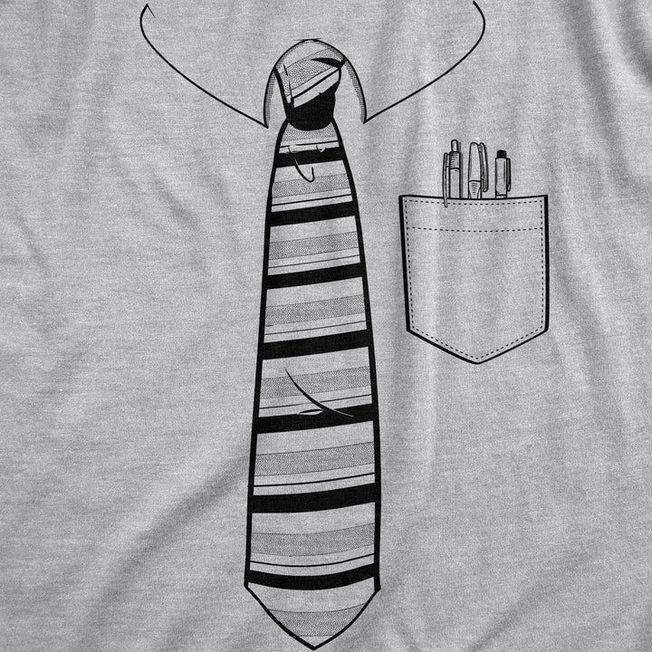 Tie With Pocket Of Pens Men's T Shirt