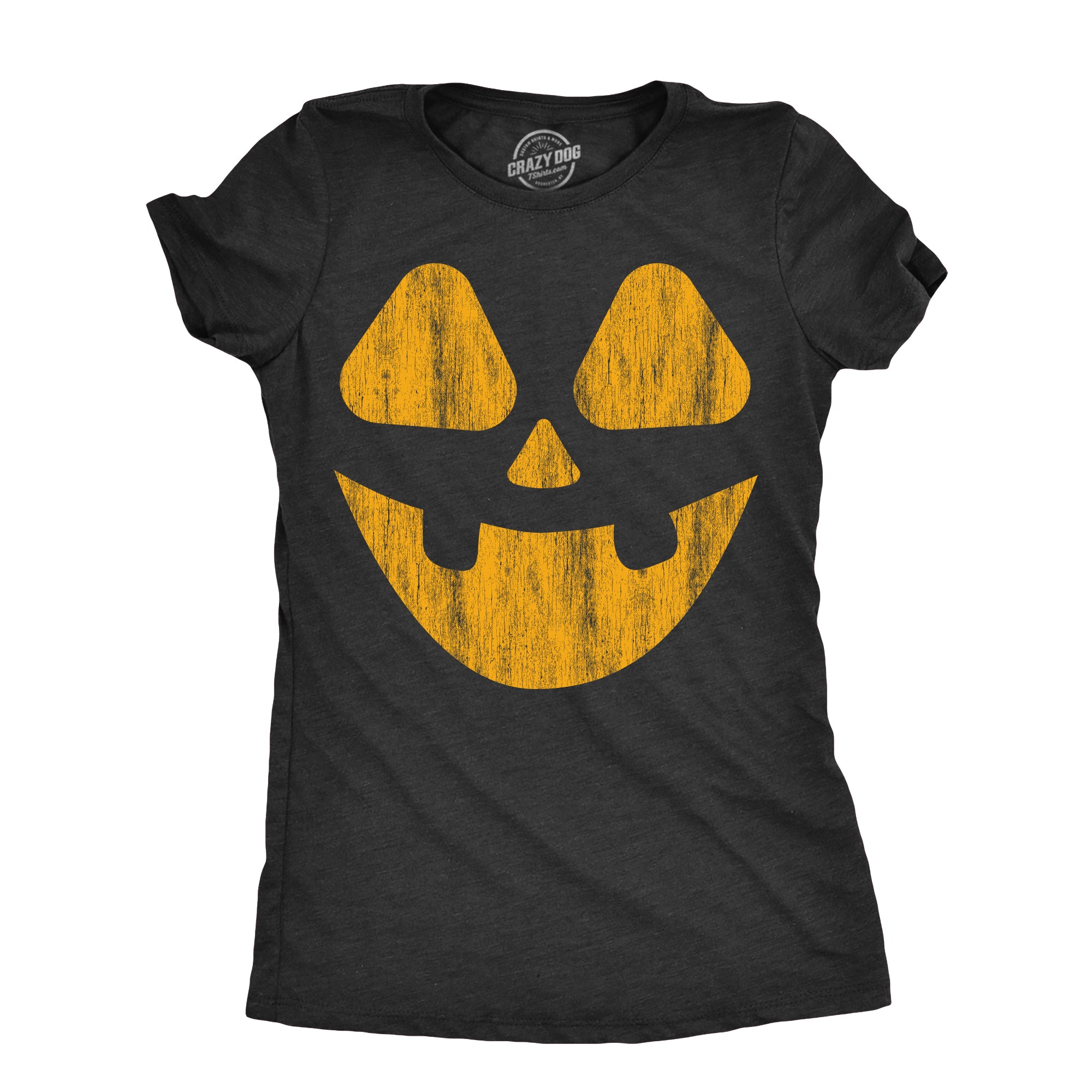 Funny Heather Black - VINTAGE Vintage Jack Womens T Shirt Nerdy Halloween Tee