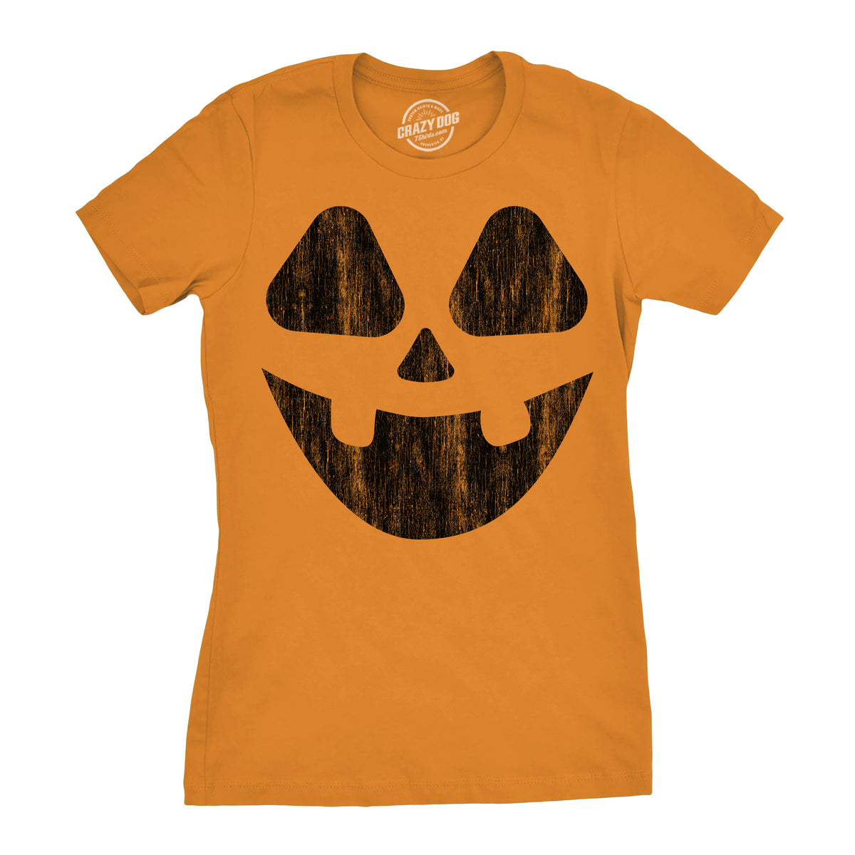 Funny Orange - VINTAGE Vintage Jack Womens T Shirt Nerdy Halloween Tee