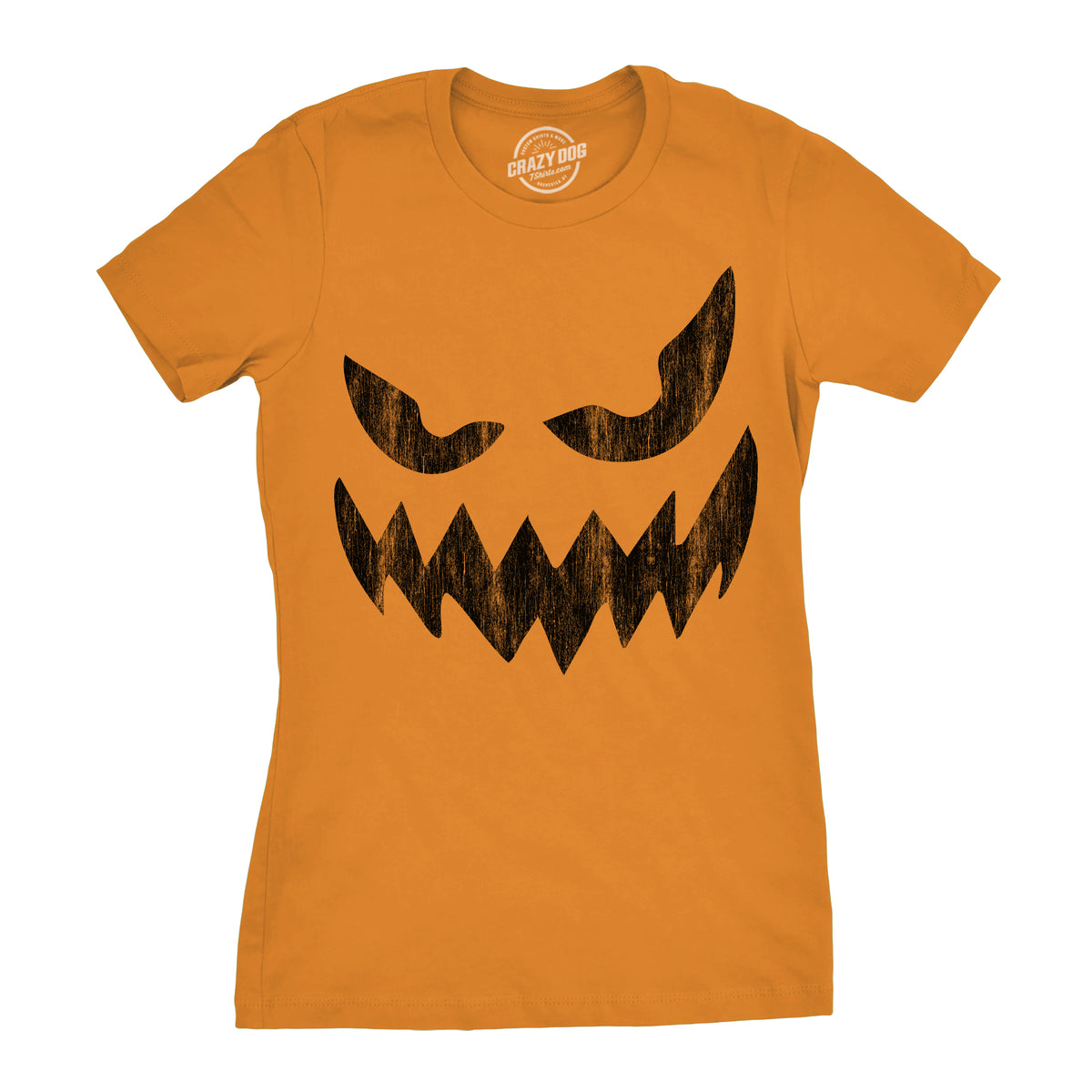Funny Orange - WAYNE Wavy Mouth Wayne Womens T Shirt Nerdy Halloween Tee
