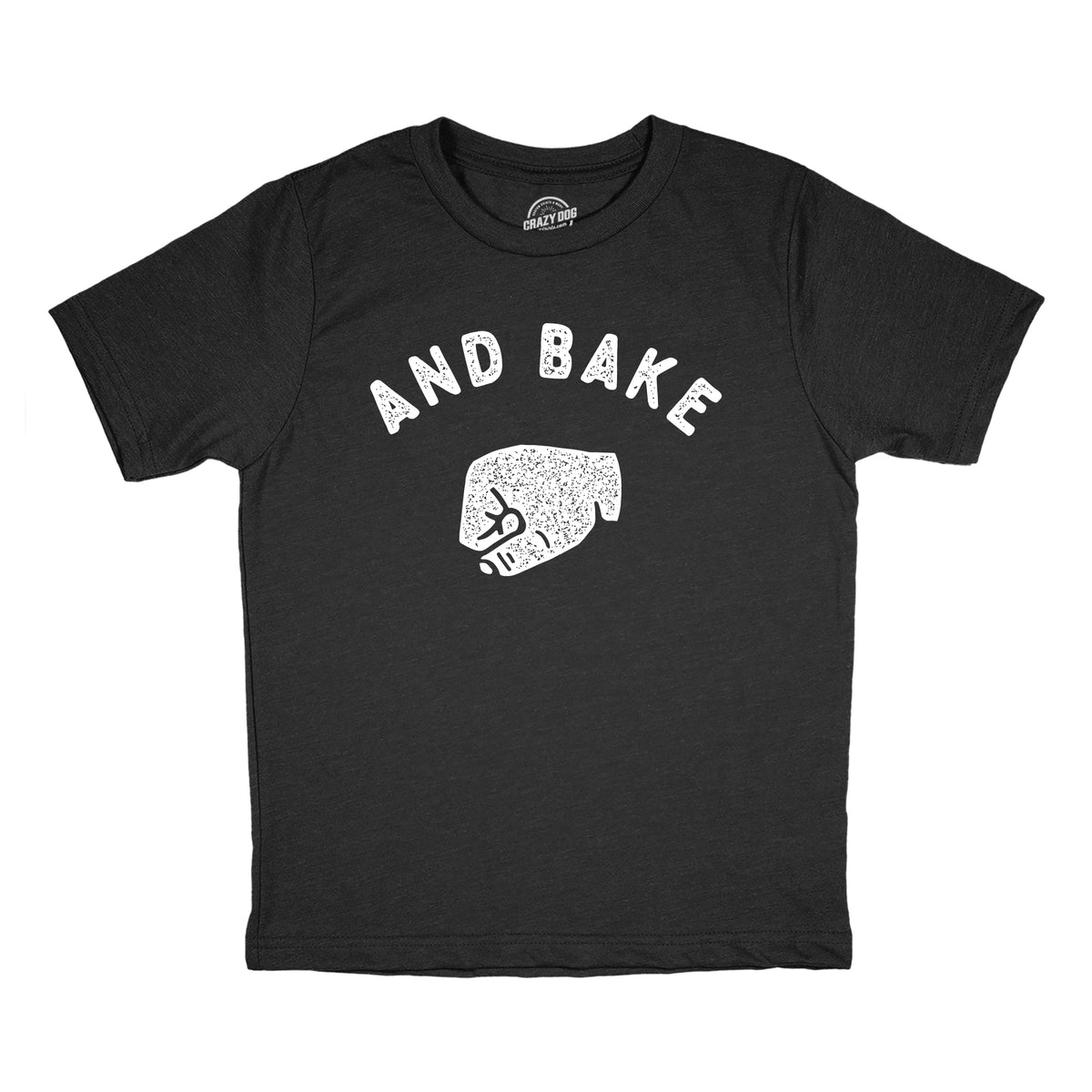 Funny Heather Black - BAKE And Bake Youth T Shirt Nerdy sarcastic Tee