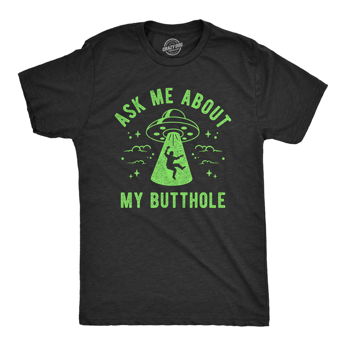 Funny Heather Black - ASKME Ask Me About My Butthole Mens T Shirt Nerdy sarcastic Tee
