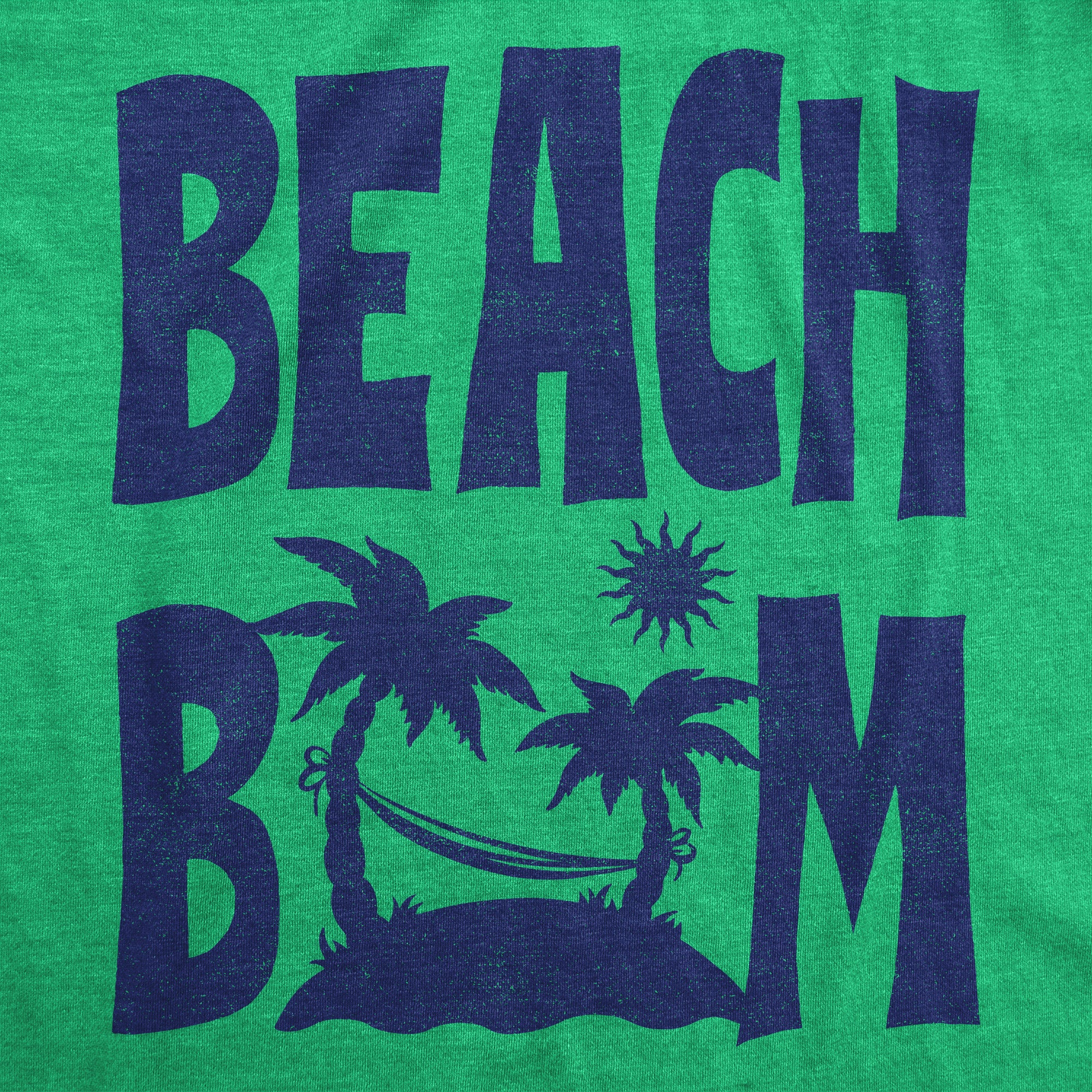 Funny Heather Green - BEACHBUM Beach Bum Womens T Shirt Nerdy Vacation sarcastic Tee