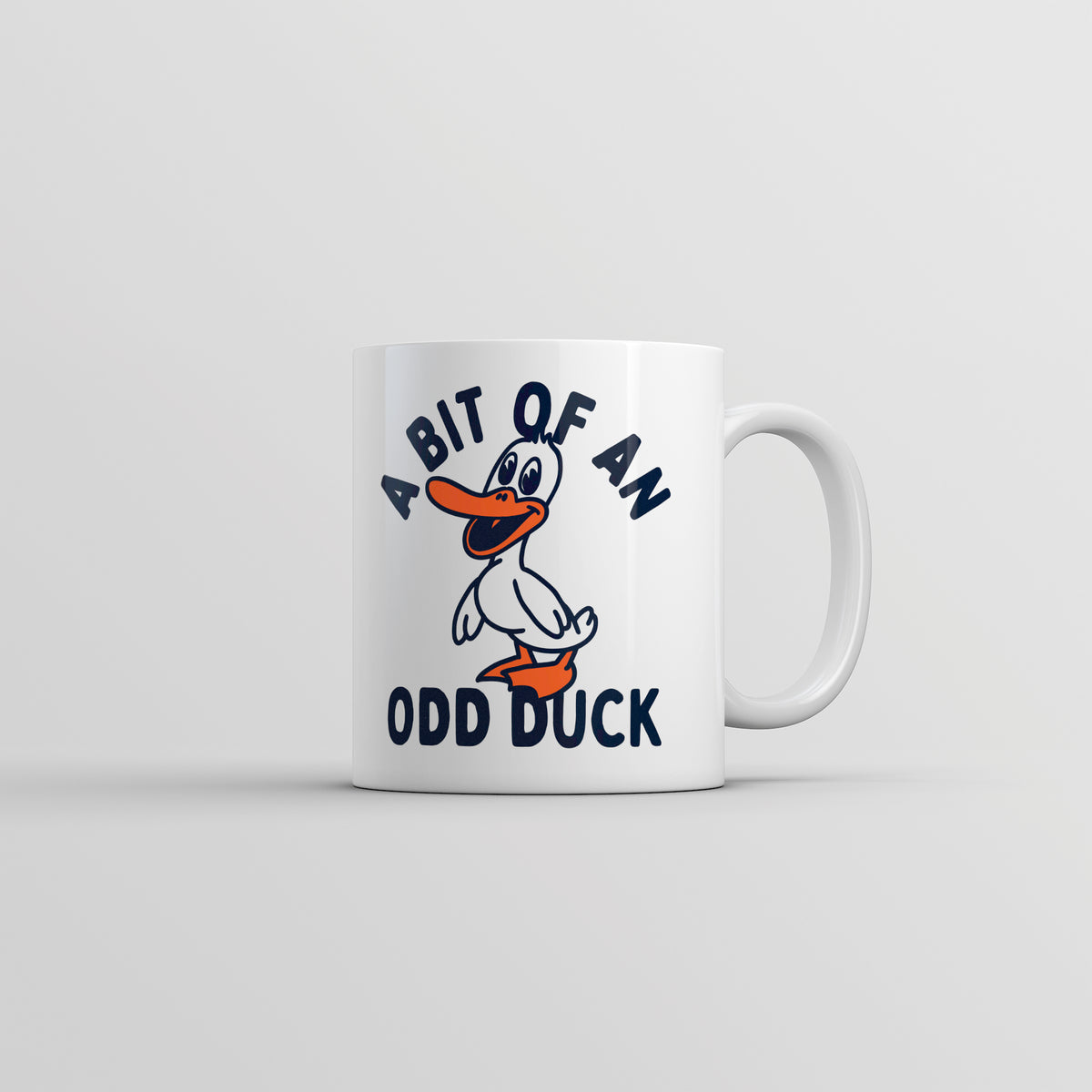 Funny White A Bit Of An Odd Duck Coffee Mug Nerdy Sarcastic animal Tee