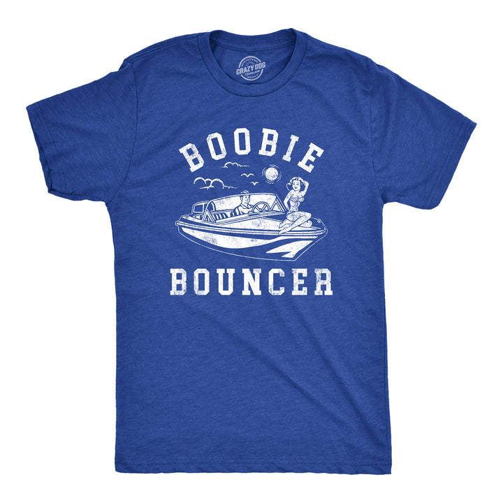 Funny Heather Royal - BOOBIE Boobie Bouncer Mens T Shirt Nerdy Sarcastic Tee
