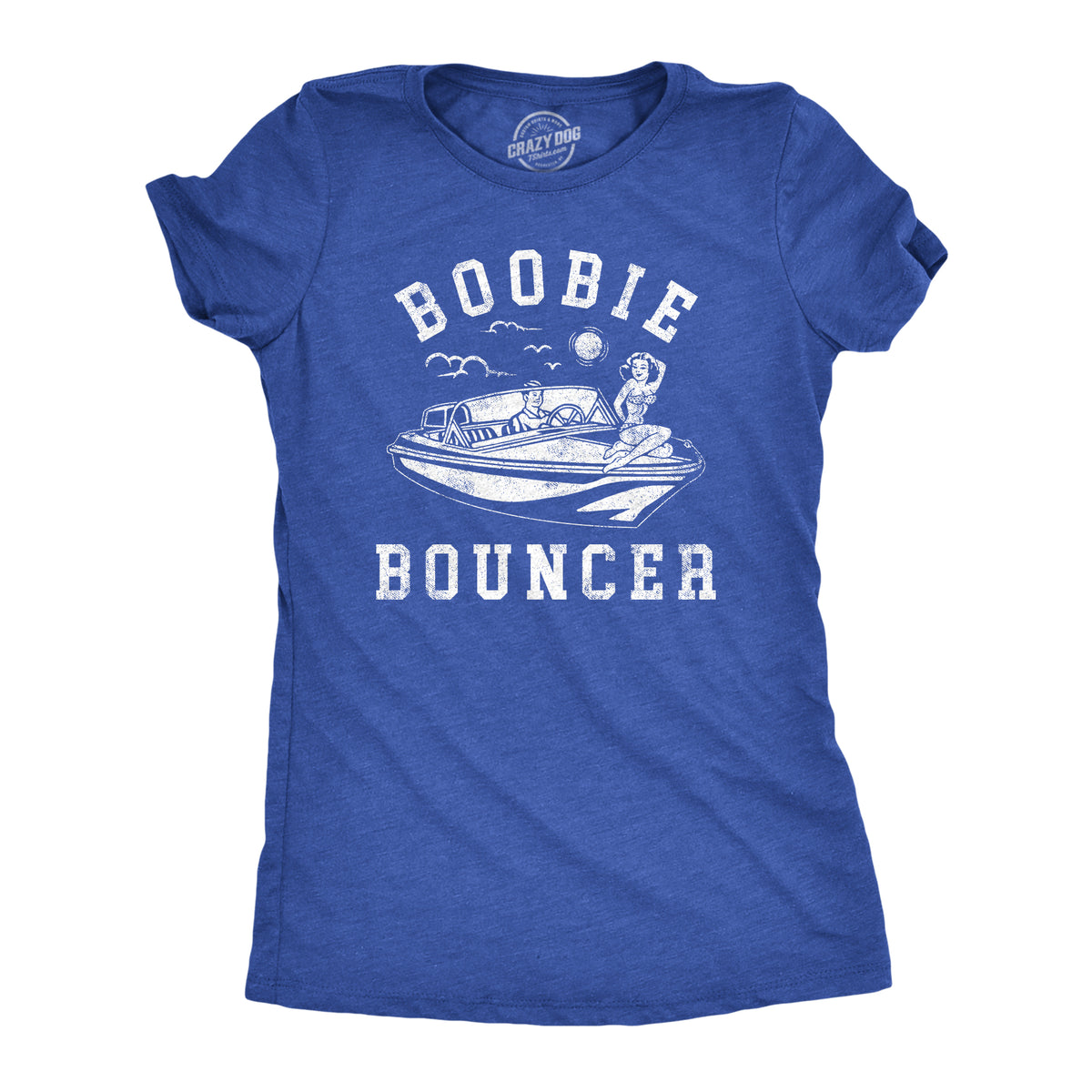 Funny Heather Royal - BOOBIE Boobie Bouncer Womens T Shirt Nerdy sarcastic Tee