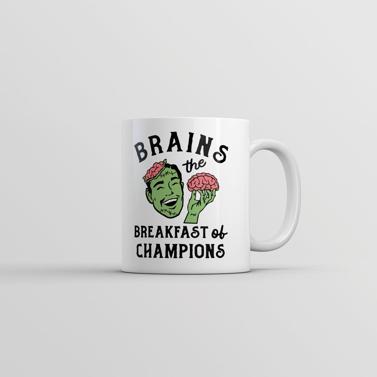 Funny White Brains The Breakfast Of Champions Coffee Mug Nerdy Halloween sarcastic Tee