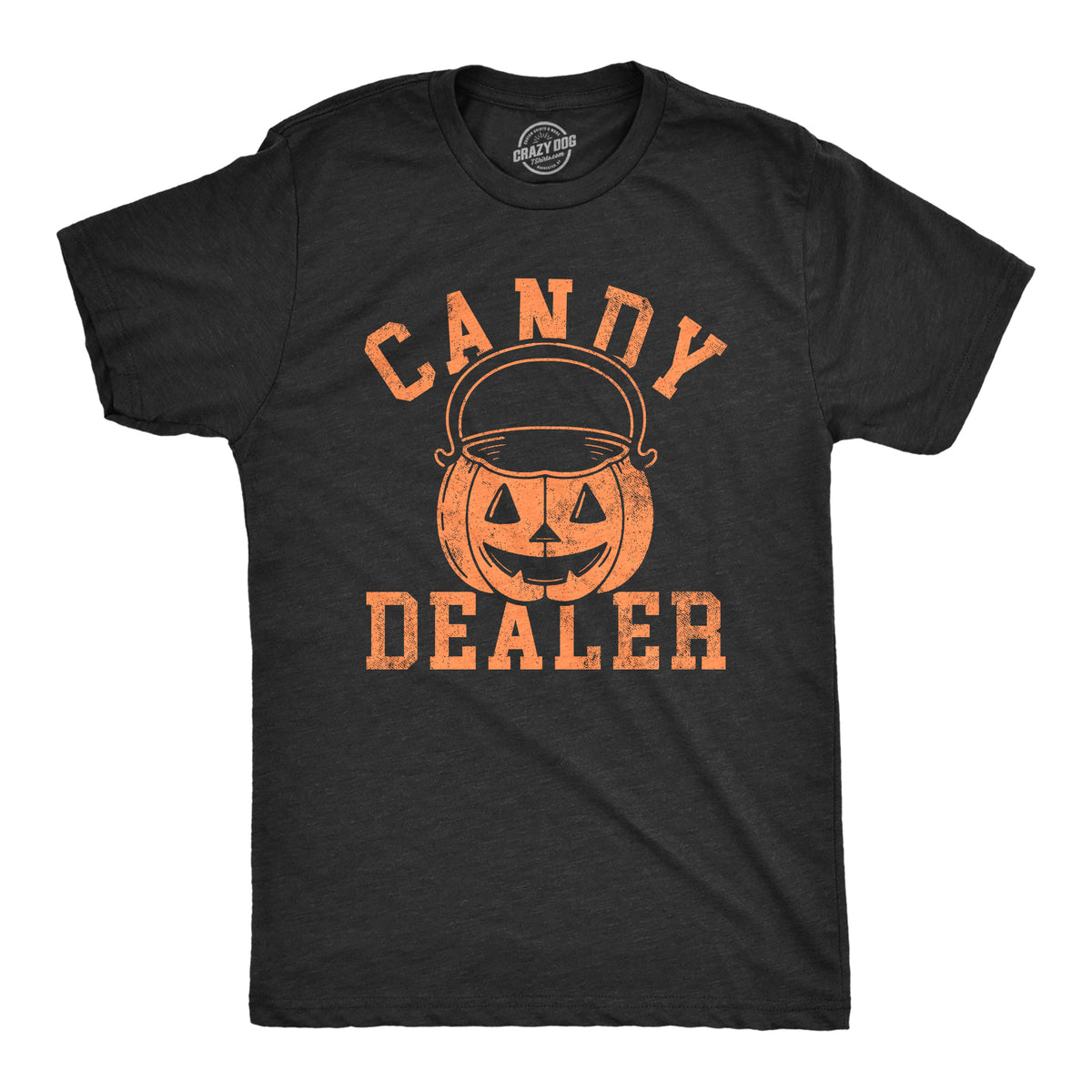 Funny Heather Black - DEALER Candy Dealer Mens T Shirt Nerdy Halloween Food Tee
