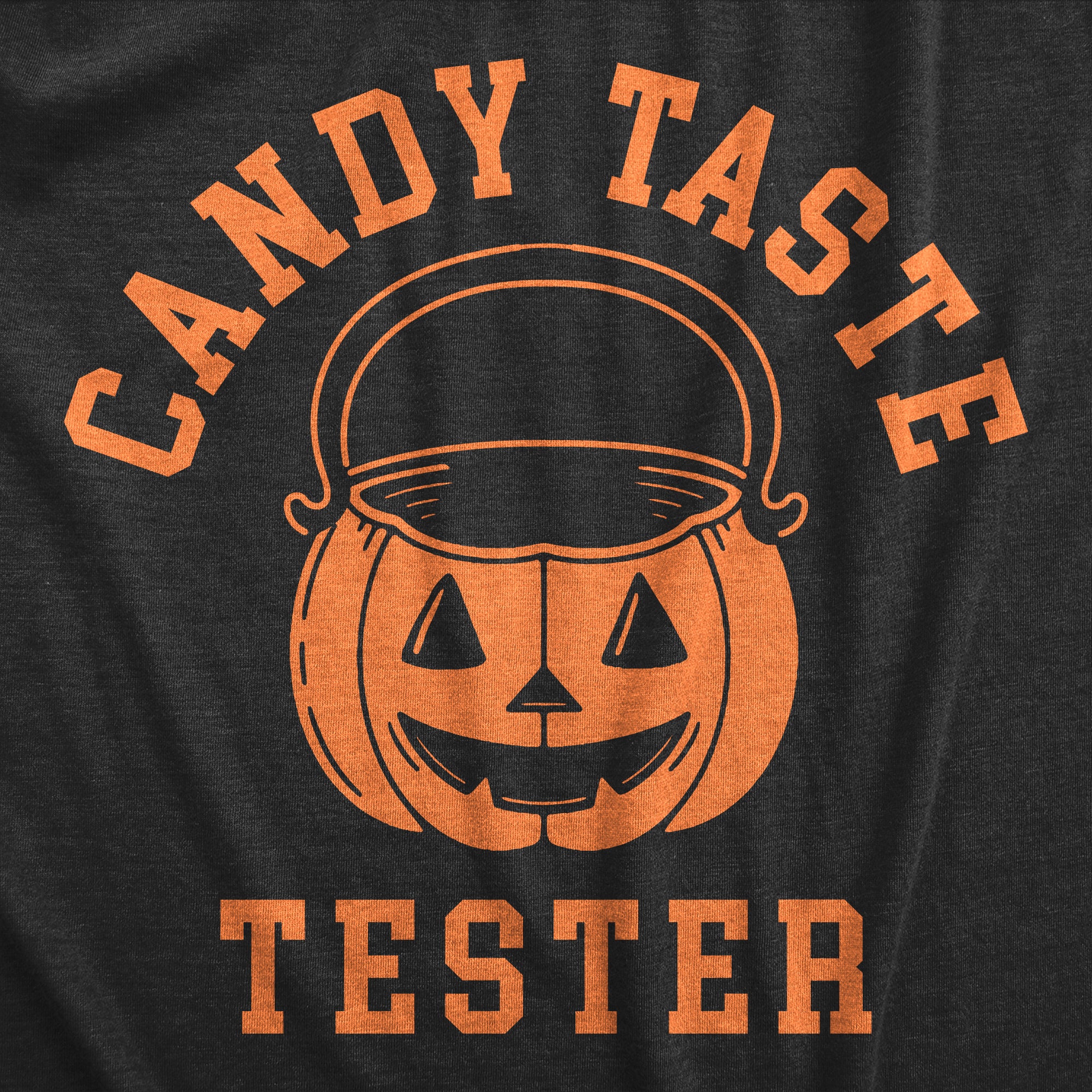 Funny Heather Black - TASTE Candy Taste Tester Youth T Shirt Nerdy Halloween Food Tee
