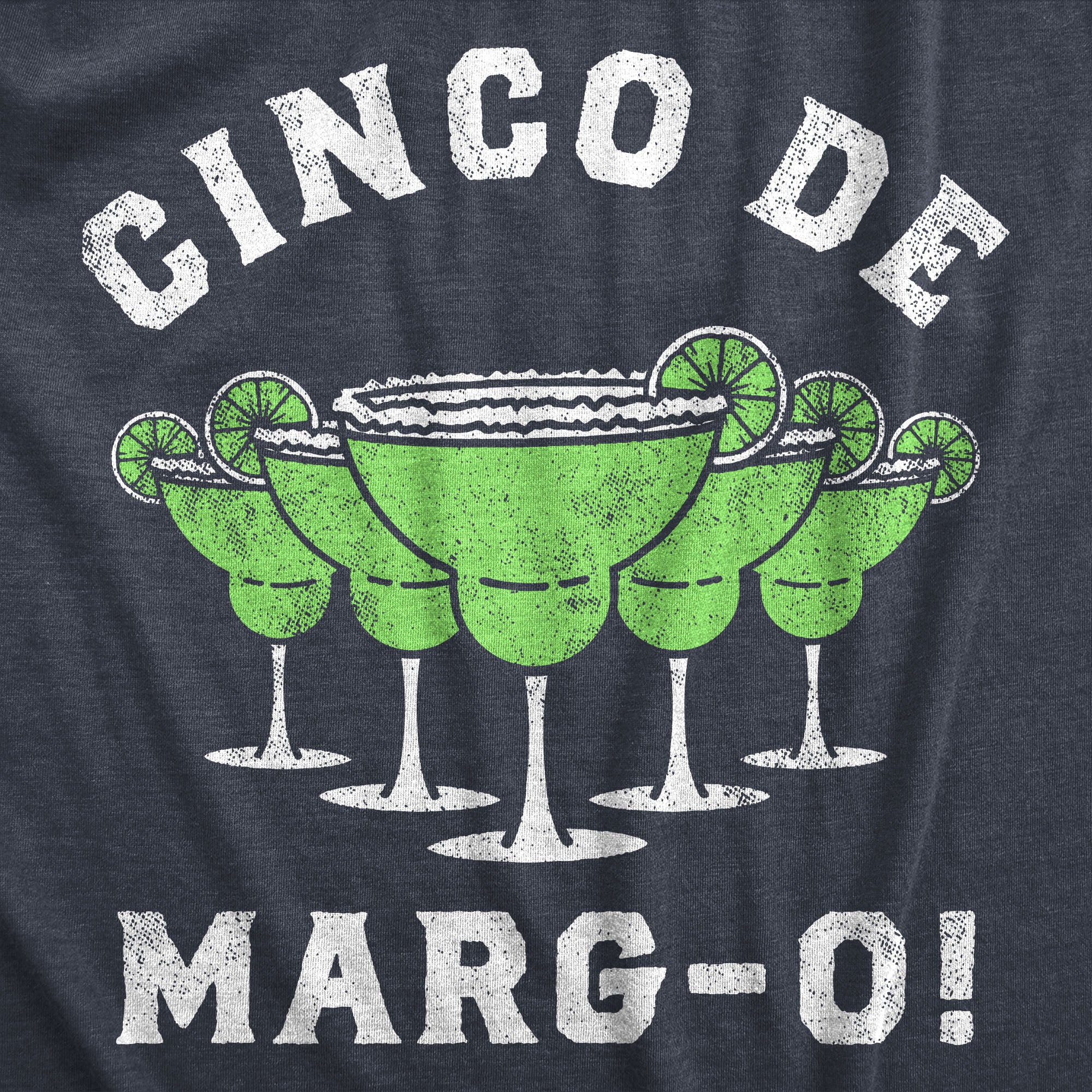 Funny Heather Navy - MARGO Cinco De Margo Womens T Shirt Nerdy Cinco De Mayo Drinking Tee