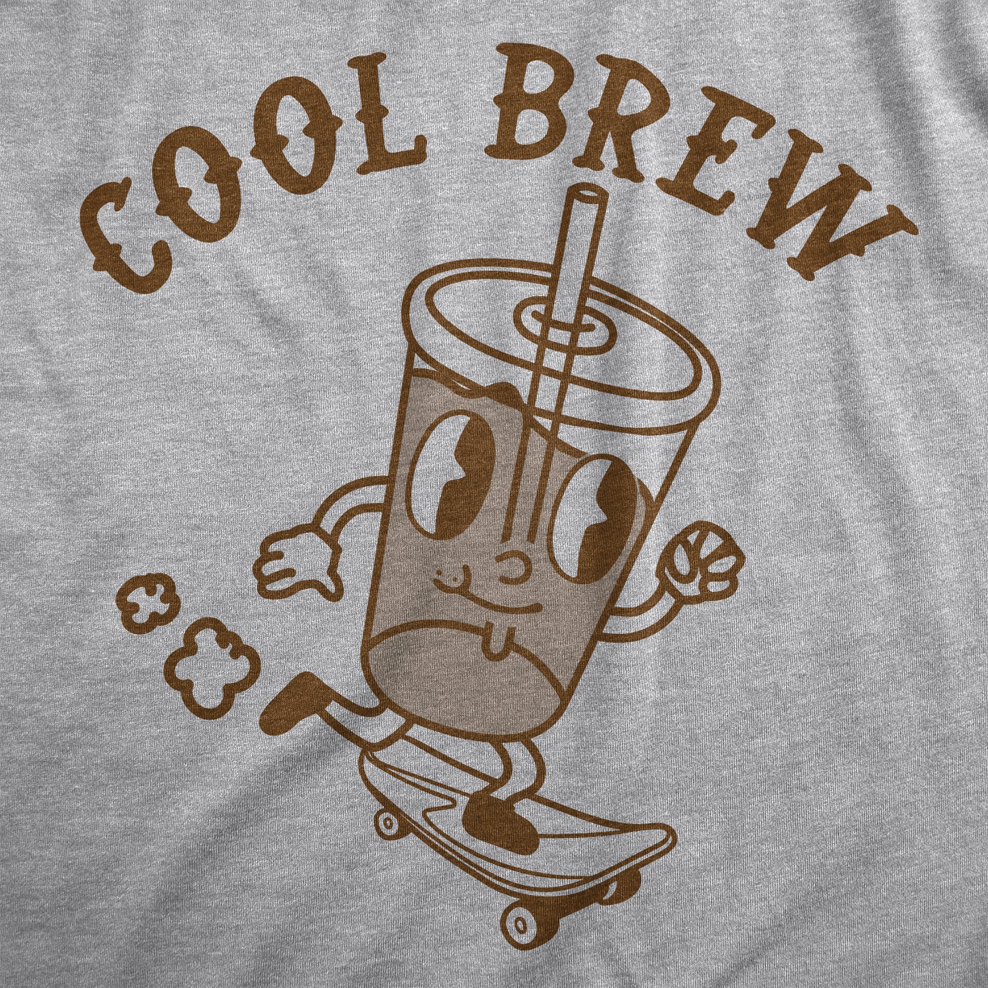 Funny Light Heather Grey - COOL Cool Brew Womens T Shirt Nerdy Sarcastic Coffee Tee
