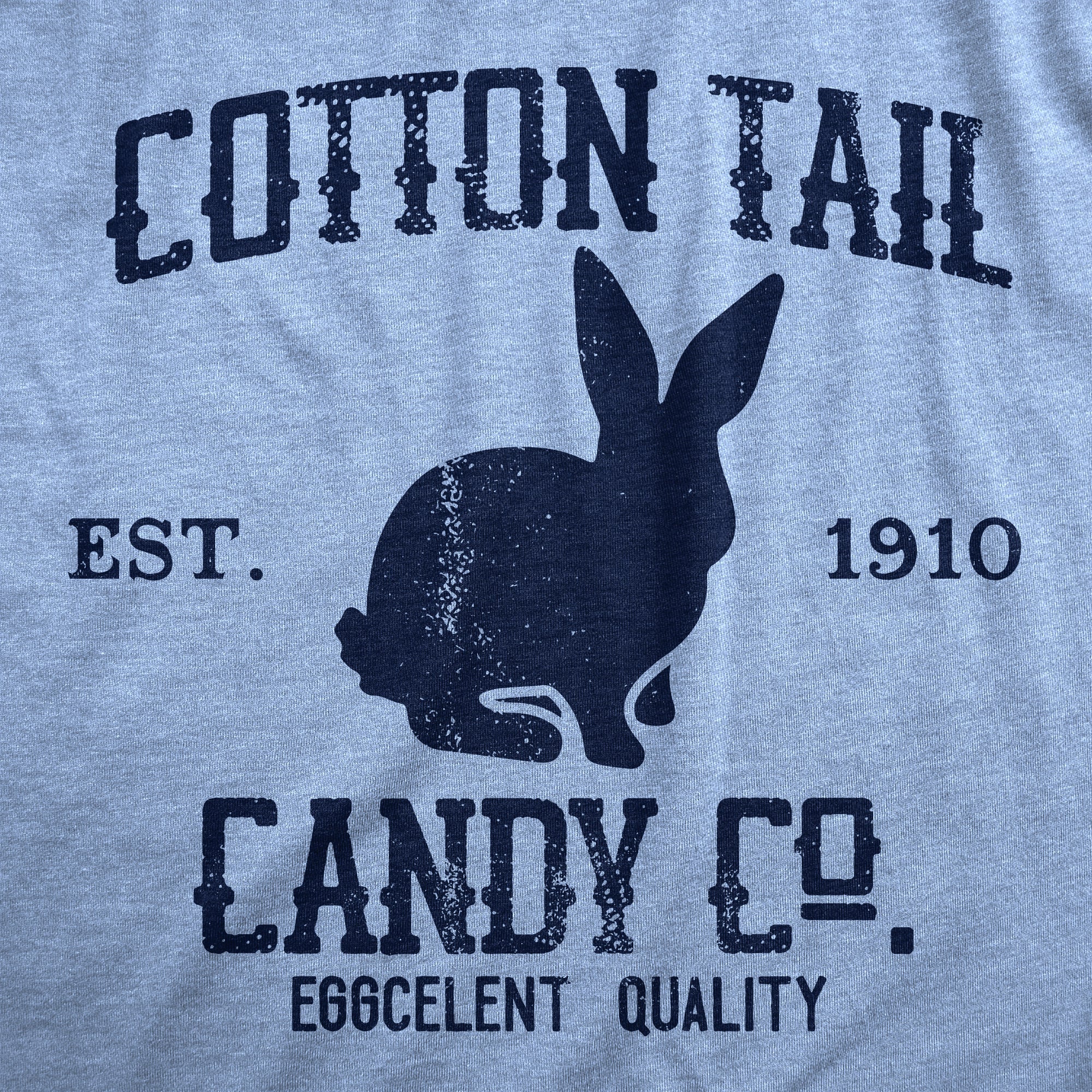 Funny Light Heather Blue - Cottontail Candy Cotton Tail Candy Co Womens T Shirt Nerdy Easter Food Tee
