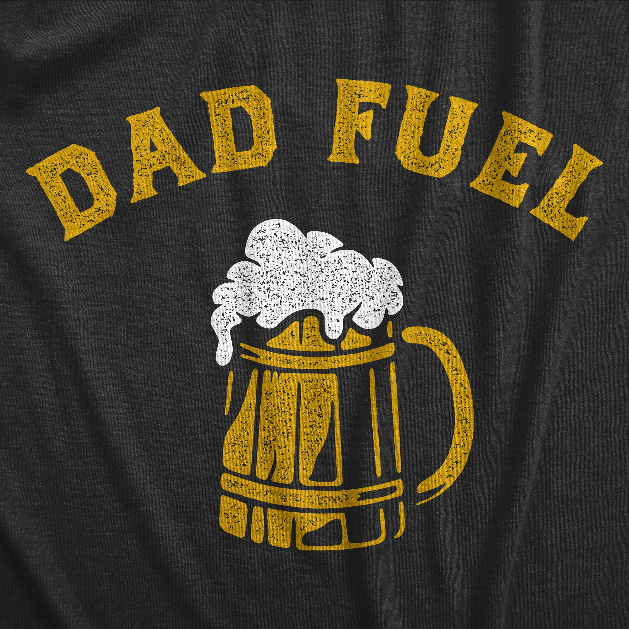 Funny Heather Black - DADFUEL Dad Fuel Mens T Shirt Nerdy Father's Day Beer Tee