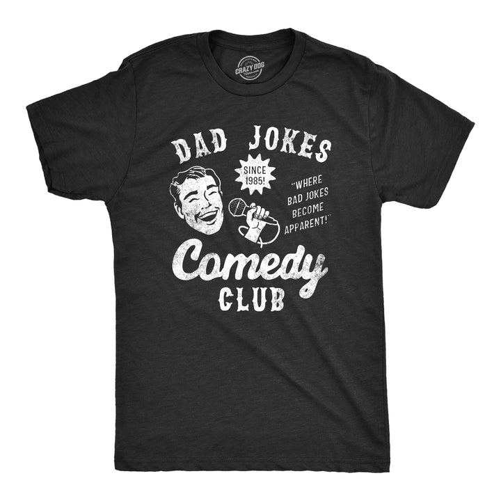Funny Heather Black - DADJOKES Dad Jokes Comedy Club Mens T Shirt Nerdy Sarcastic Tee