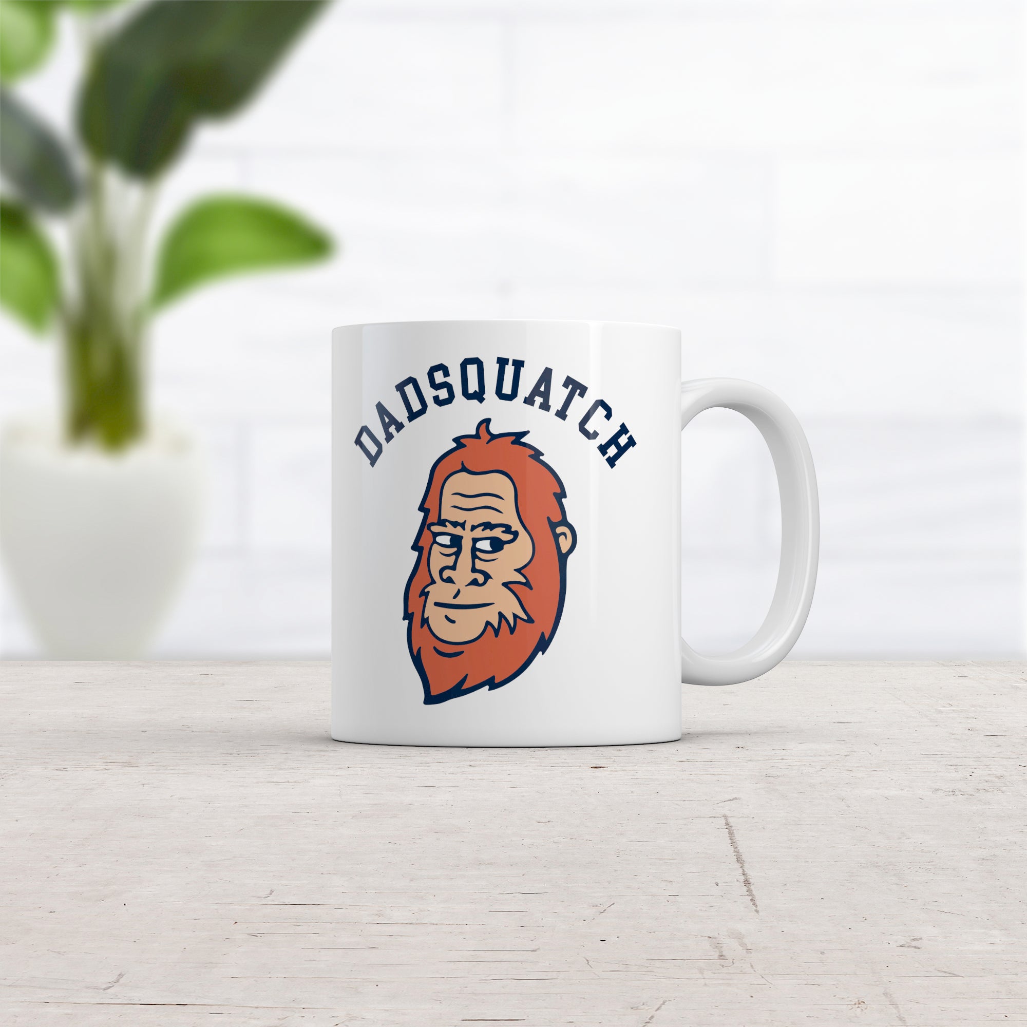 Funny White Dadsquatch Coffee Mug Nerdy Father's Day sarcastic Tee