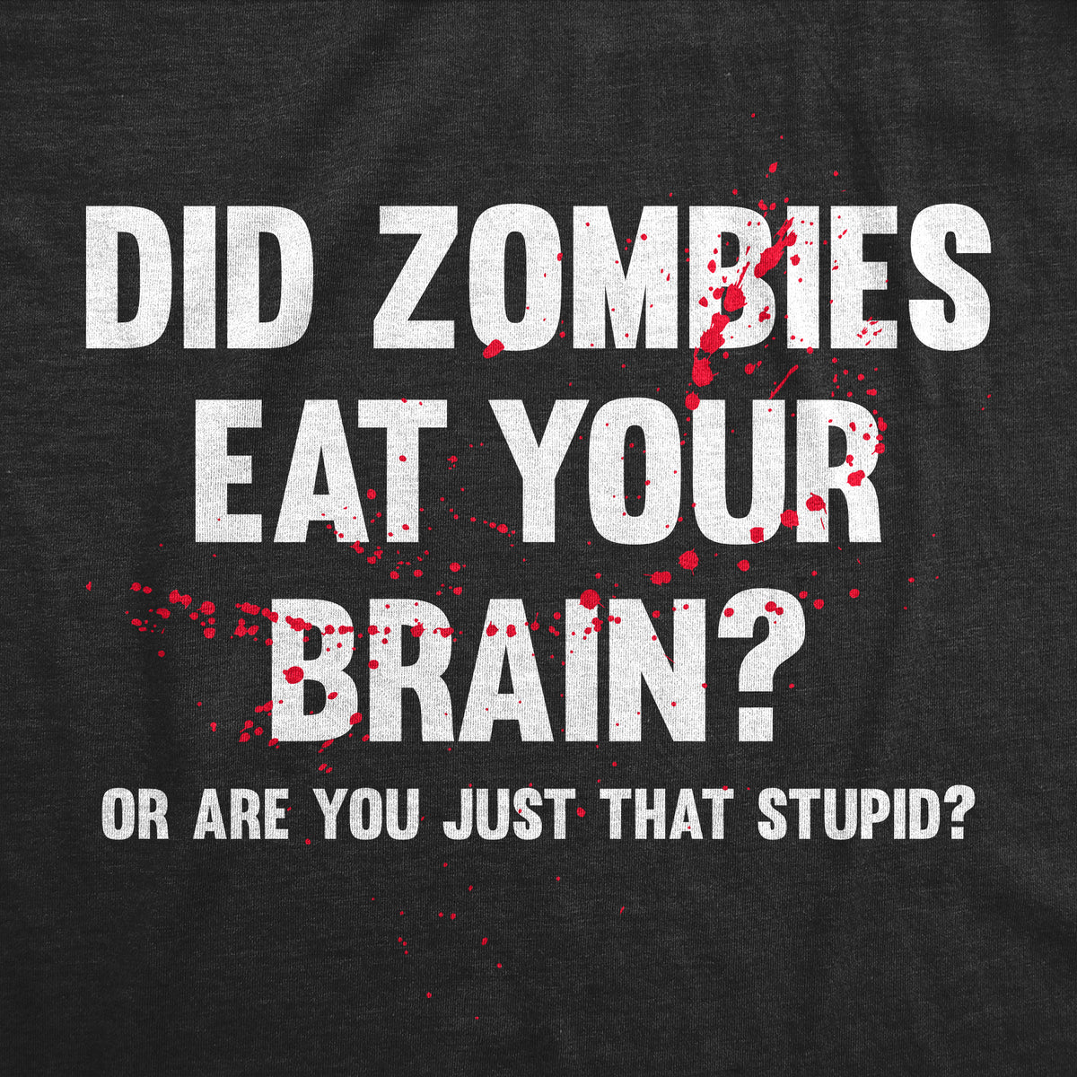 Did Zombies Eat Your Brain Or Are You Just That Stupid Women&#39;s T Shirt