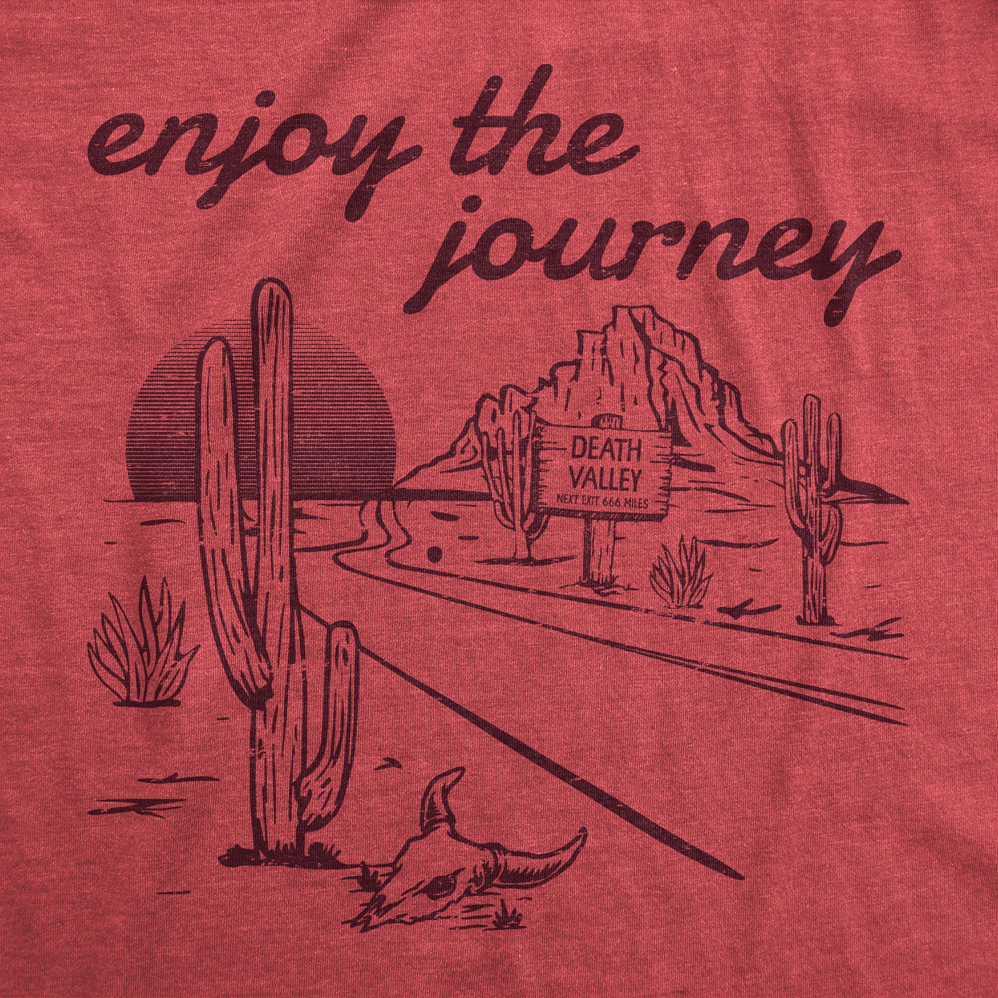 Funny Heather Red - JOURNEY Enjoy The Journey Mens T Shirt Nerdy Sarcastic Tee