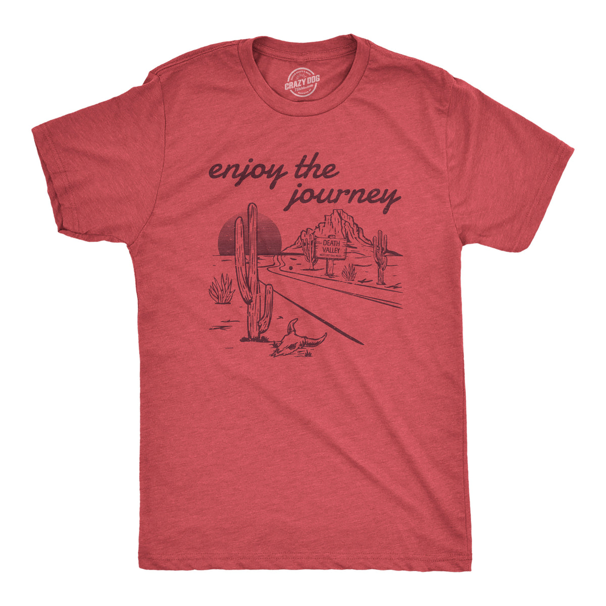 Funny Heather Red - JOURNEY Enjoy The Journey Mens T Shirt Nerdy sarcastic Tee