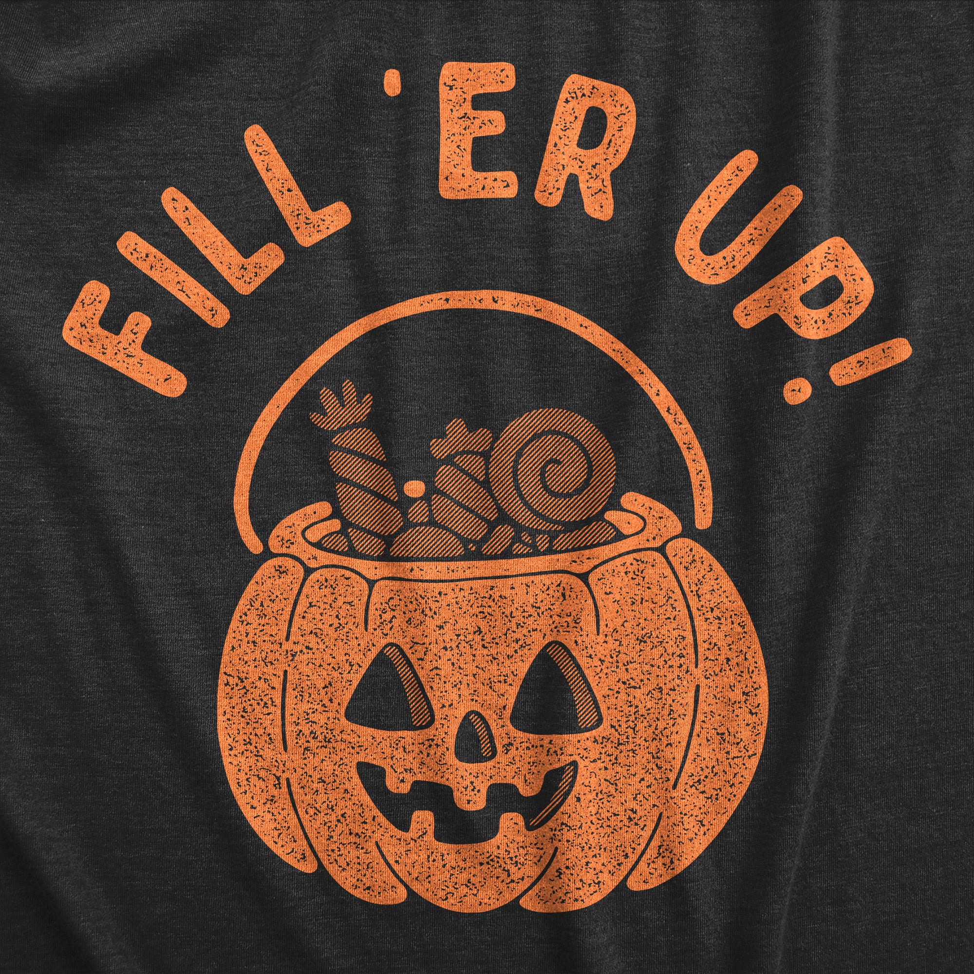 Funny Heather Black - FILL Fill Er Up Mens T Shirt Nerdy Halloween Sarcastic Tee