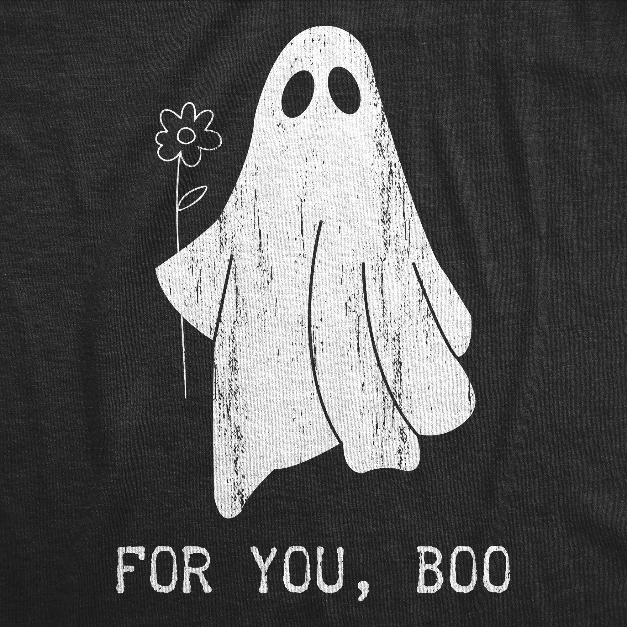 Funny Heather Black - BOO For You Boo Womens T Shirt Nerdy halloween Sarcastic Tee