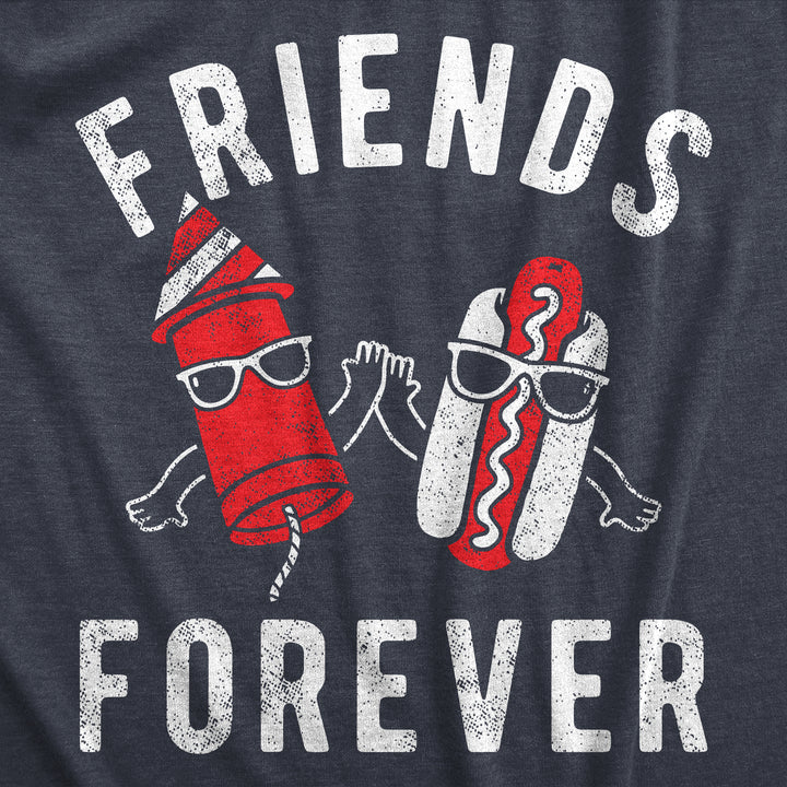 Friends Forever Firecracker Hot Dog Men's T Shirt