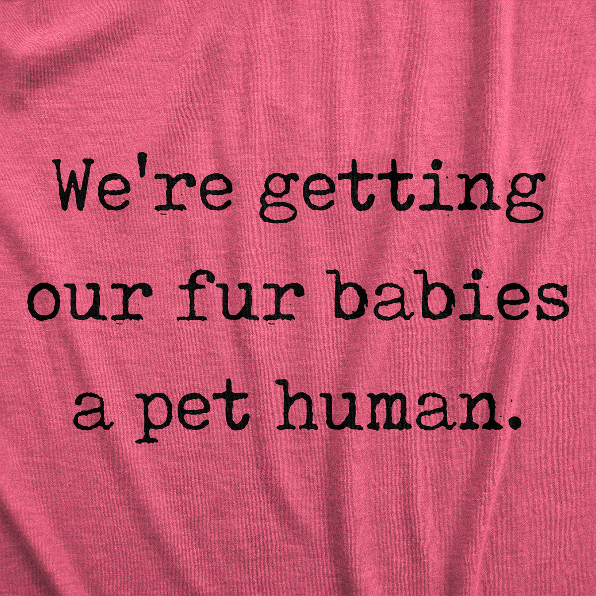 We’re Getting Our Fur Babies A Pet Human Maternity T Shirt