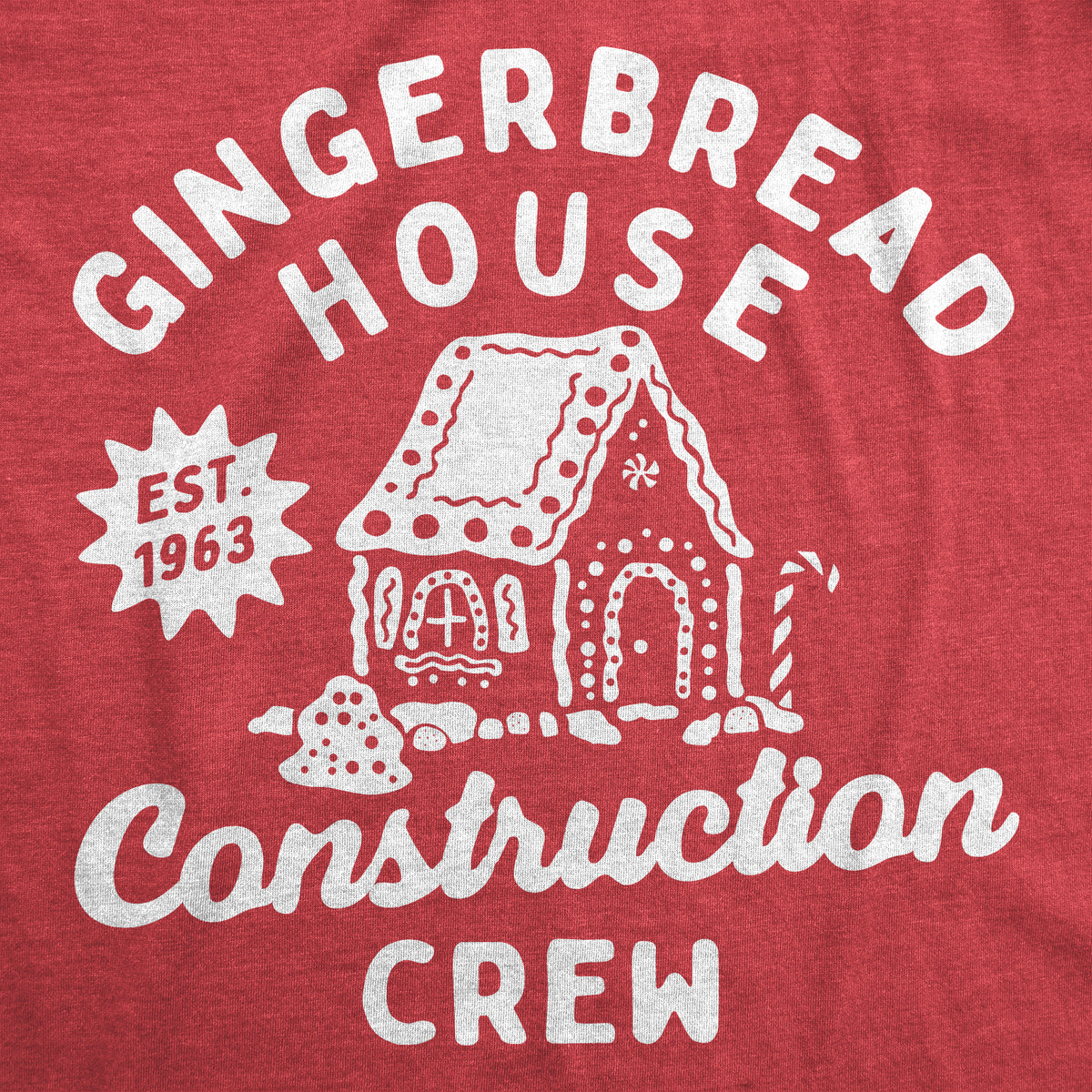Gingerbread House Construction Crew Youth Tshirt