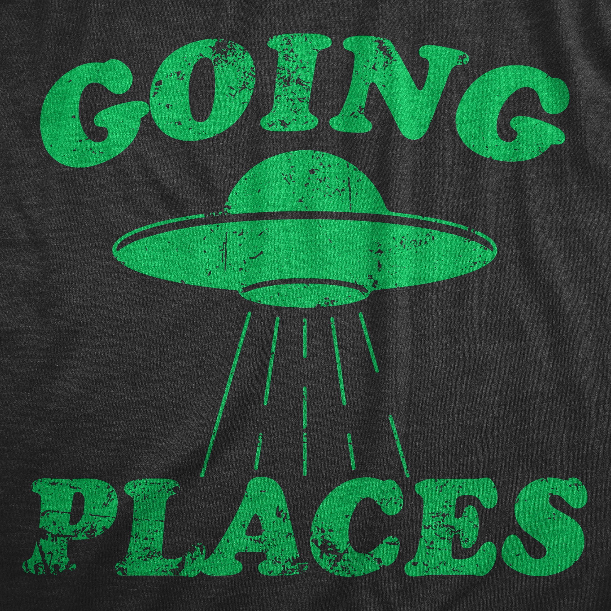 Funny Heather Black - PLACES Going Places Womens T Shirt Nerdy Sarcastic Tee