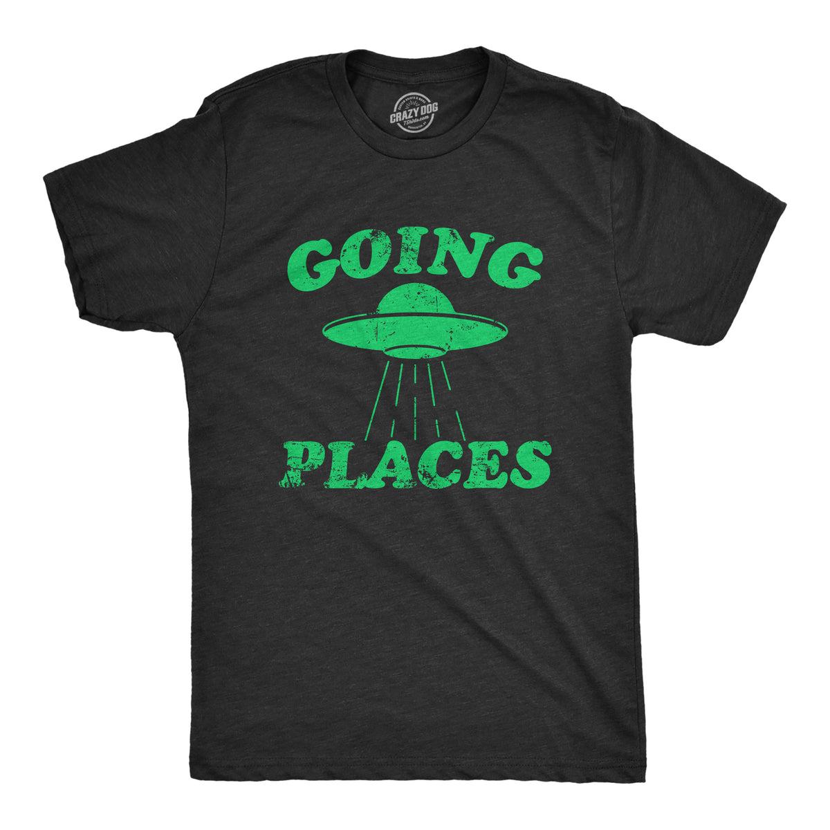 Funny Heather Black - PLACES Going Places Mens T Shirt Nerdy sarcastic Tee