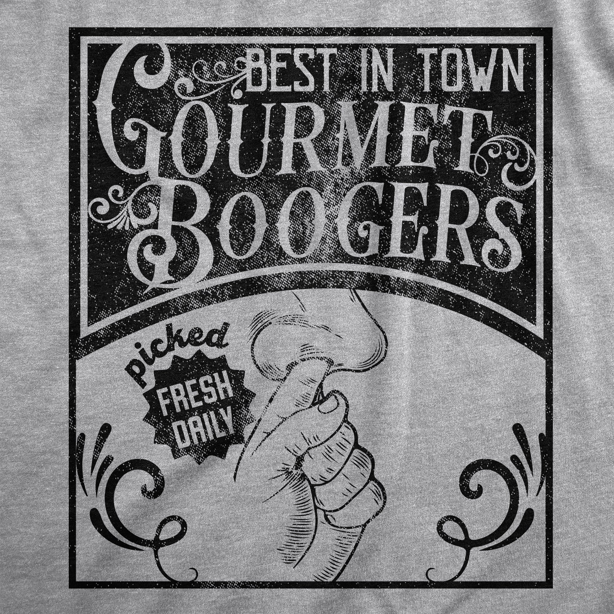 Funny Light Heather Grey - BOOGERS Gourmet Boogers Mens T Shirt Nerdy Sarcastic Tee