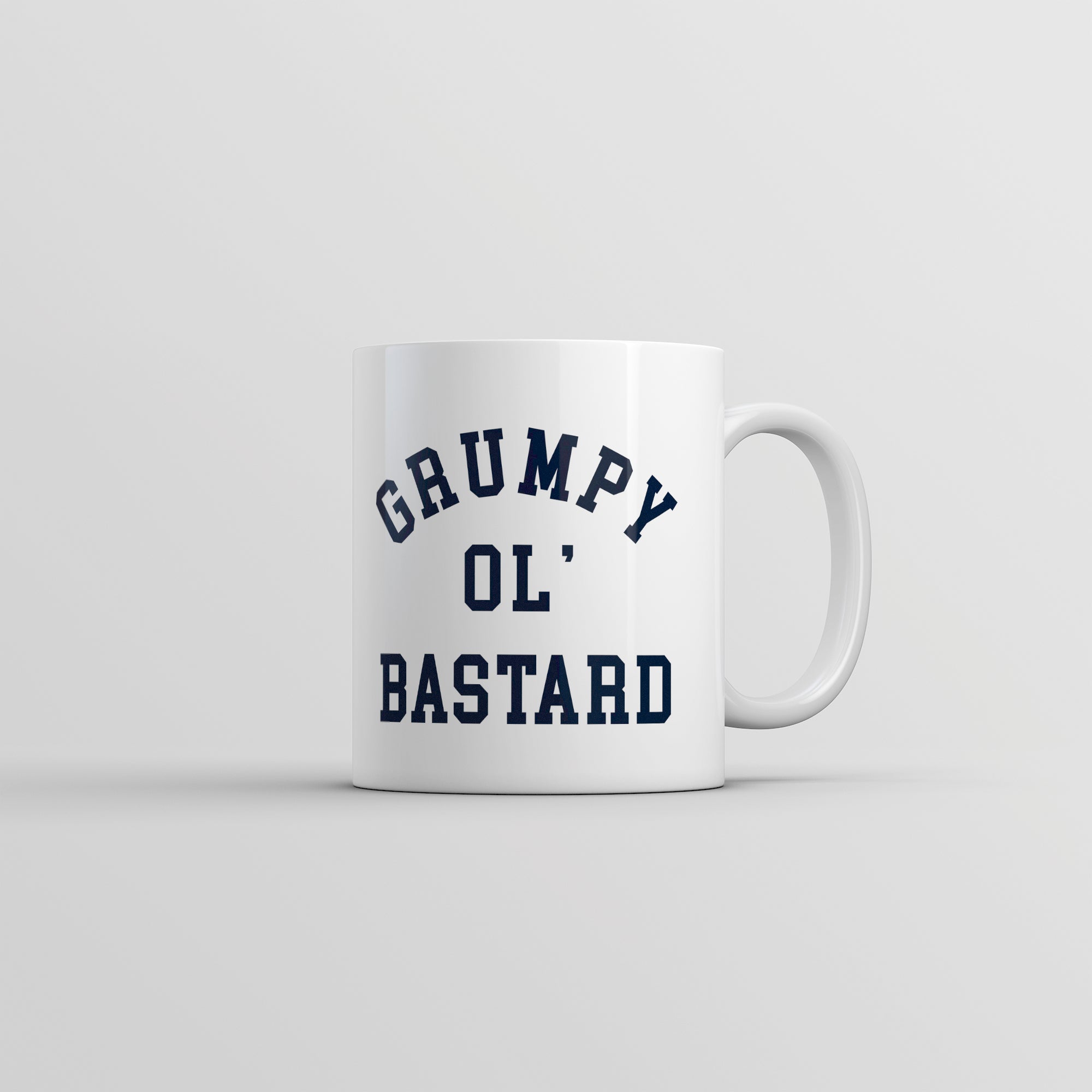 Funny White Grumpy Ol Bastard Coffee Mug Nerdy Sarcastic Tee