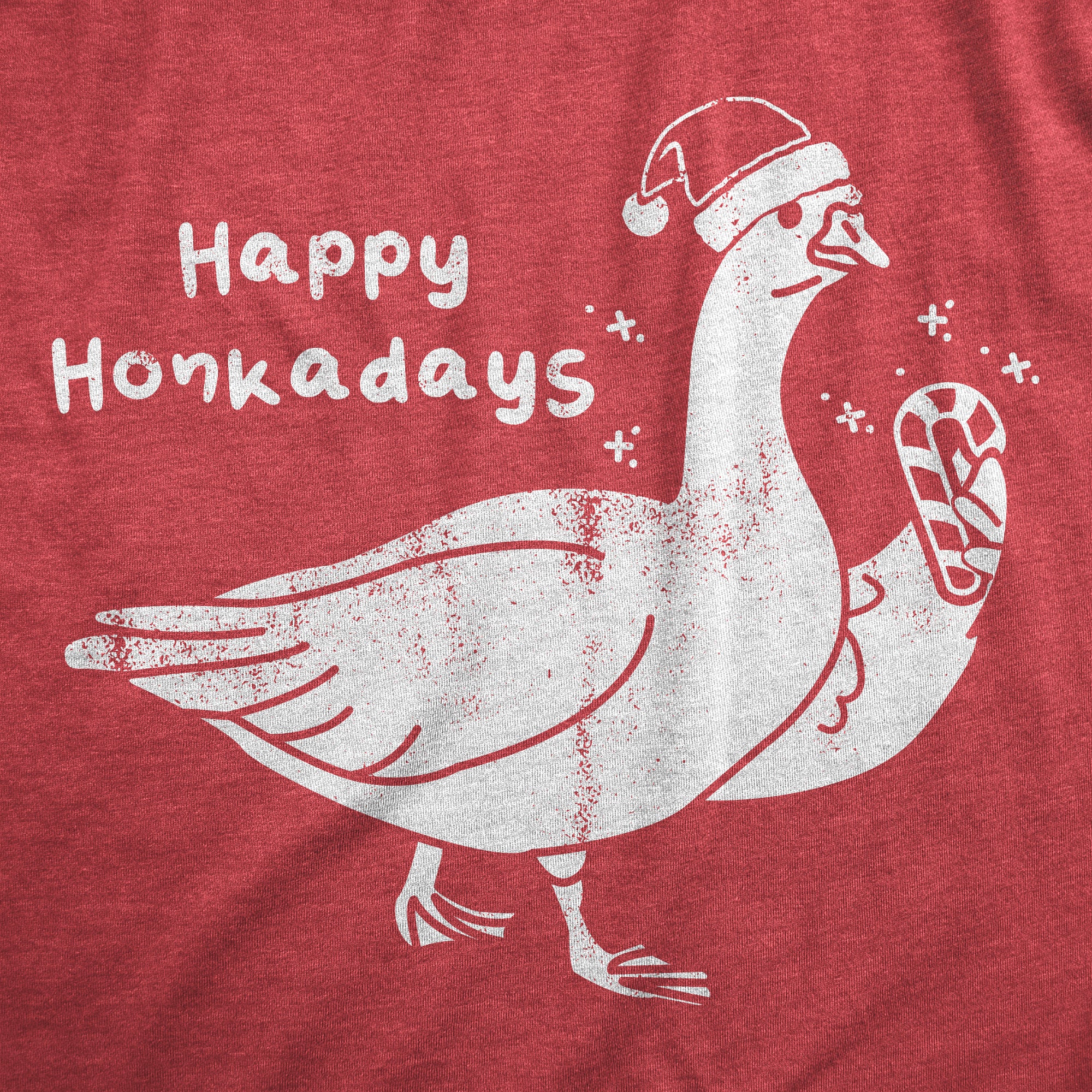 Funny Heather Red - HONKADAYS Happy Honkadays Womens T Shirt Nerdy Christmas animal sarcastic Tee