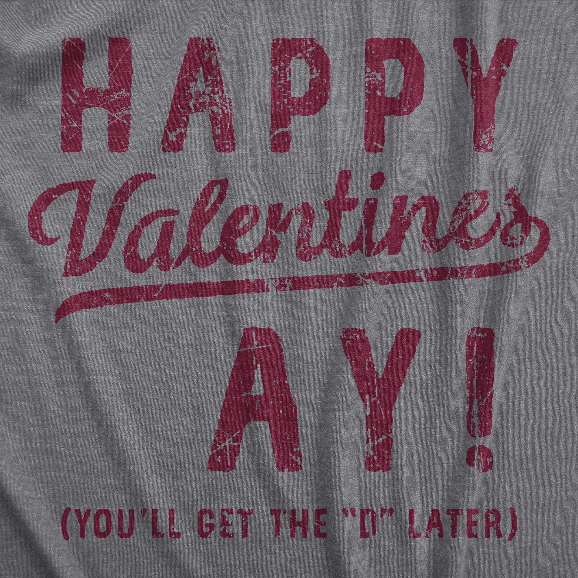 Funny Dark Heather Grey - AY Happy Valentines Ay Mens T Shirt Nerdy Valentine's Day sex Tee