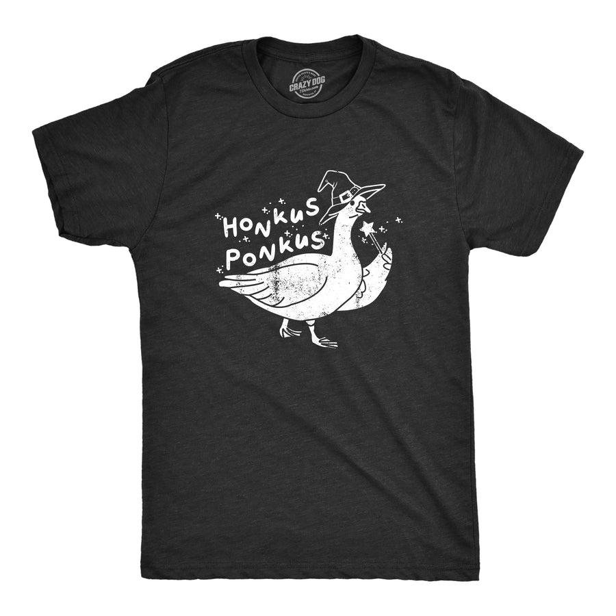 Funny Heather Black - HONKUS Honkus Ponkus Mens T Shirt Nerdy Halloween Animal Sarcastic Tee