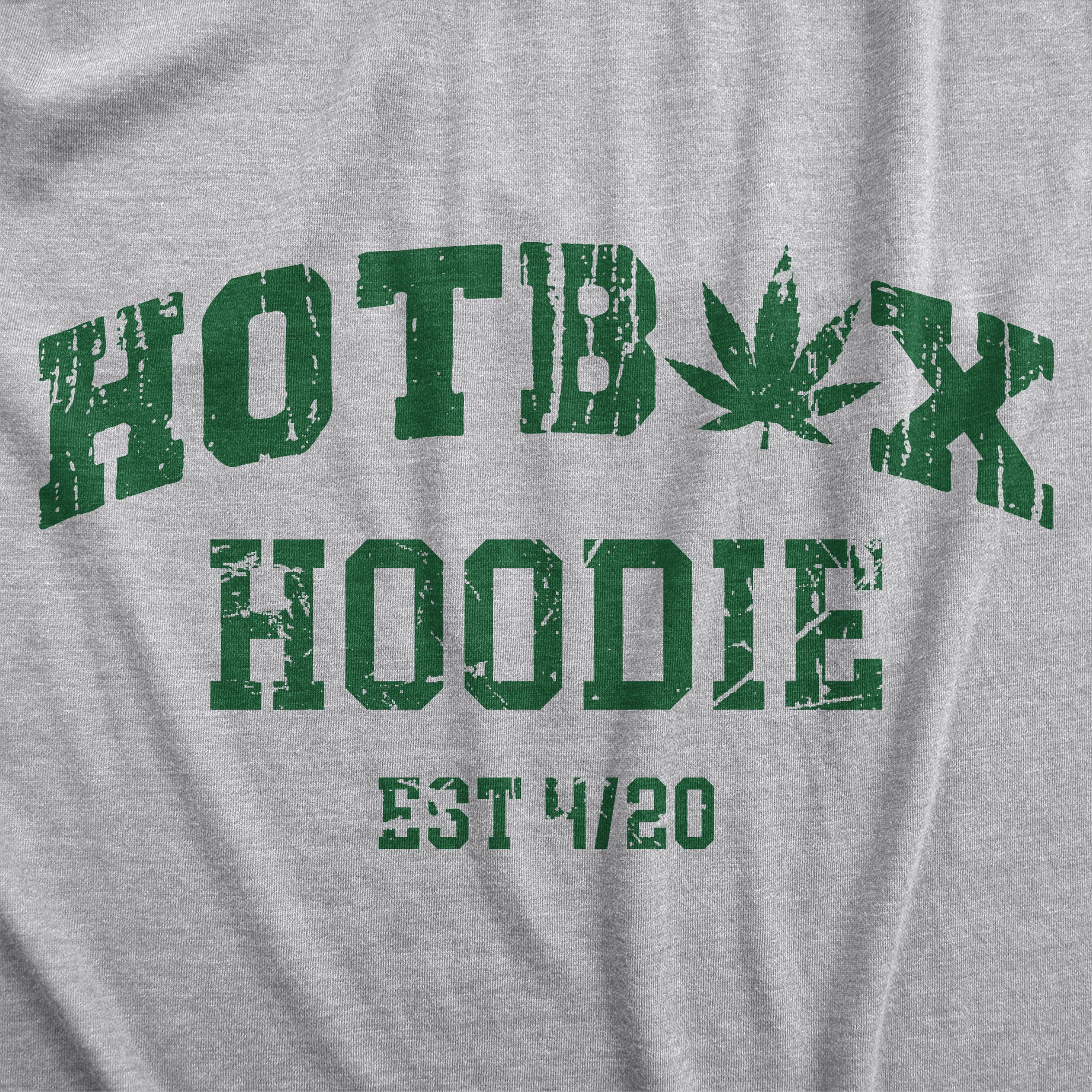 Funny Light Heather Grey - HOTBOX Hotbox Hoodie Hoodie Nerdy 420 Tee
