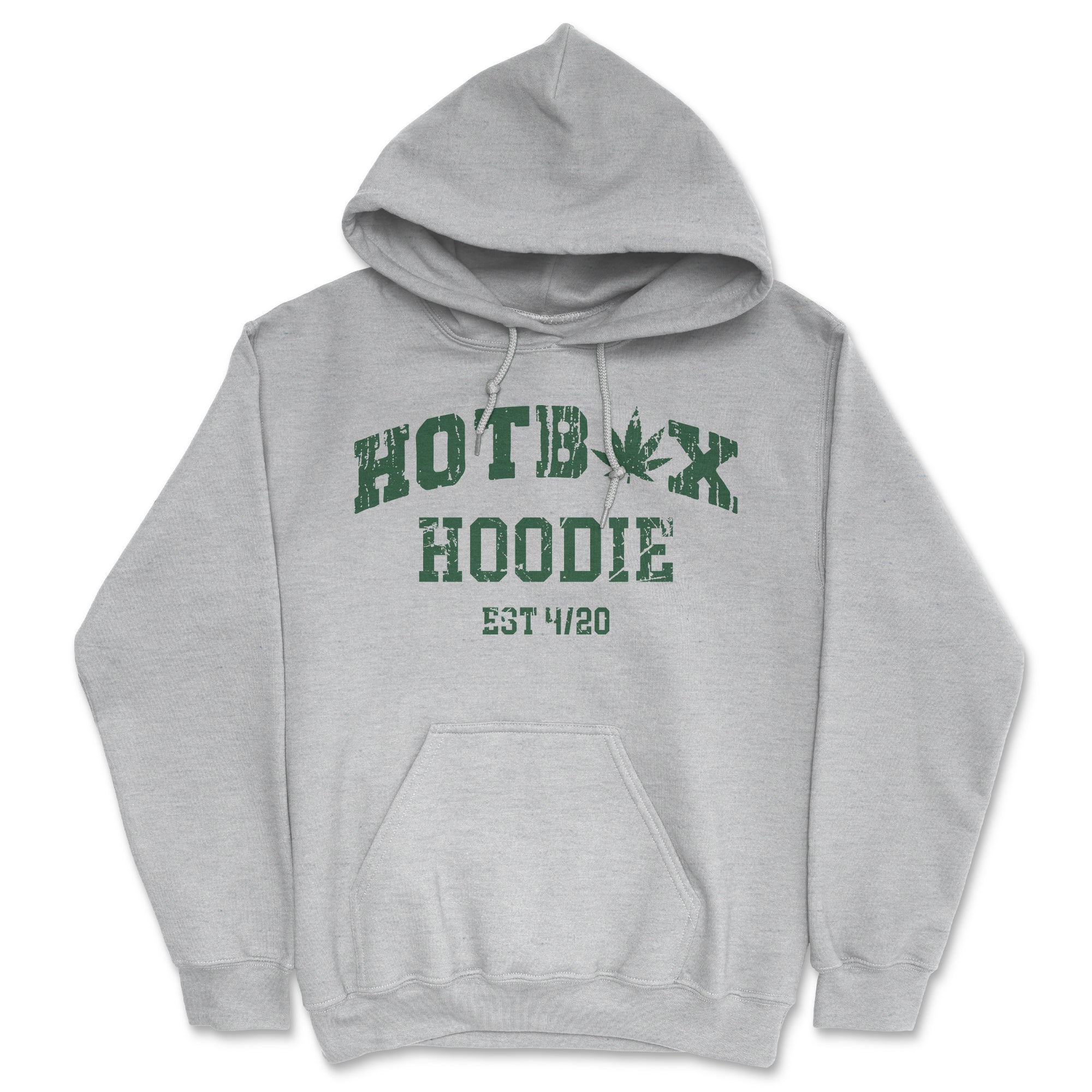 Funny Light Heather Grey - HOTBOX Hotbox Hoodie Hoodie Nerdy 420 Tee