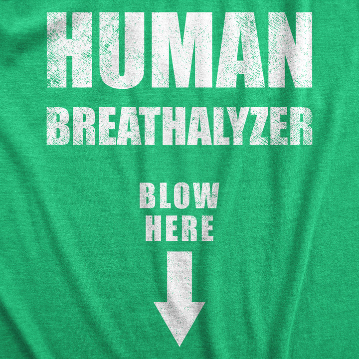 Human Breathalyzer Blow Here Men's T Shirt