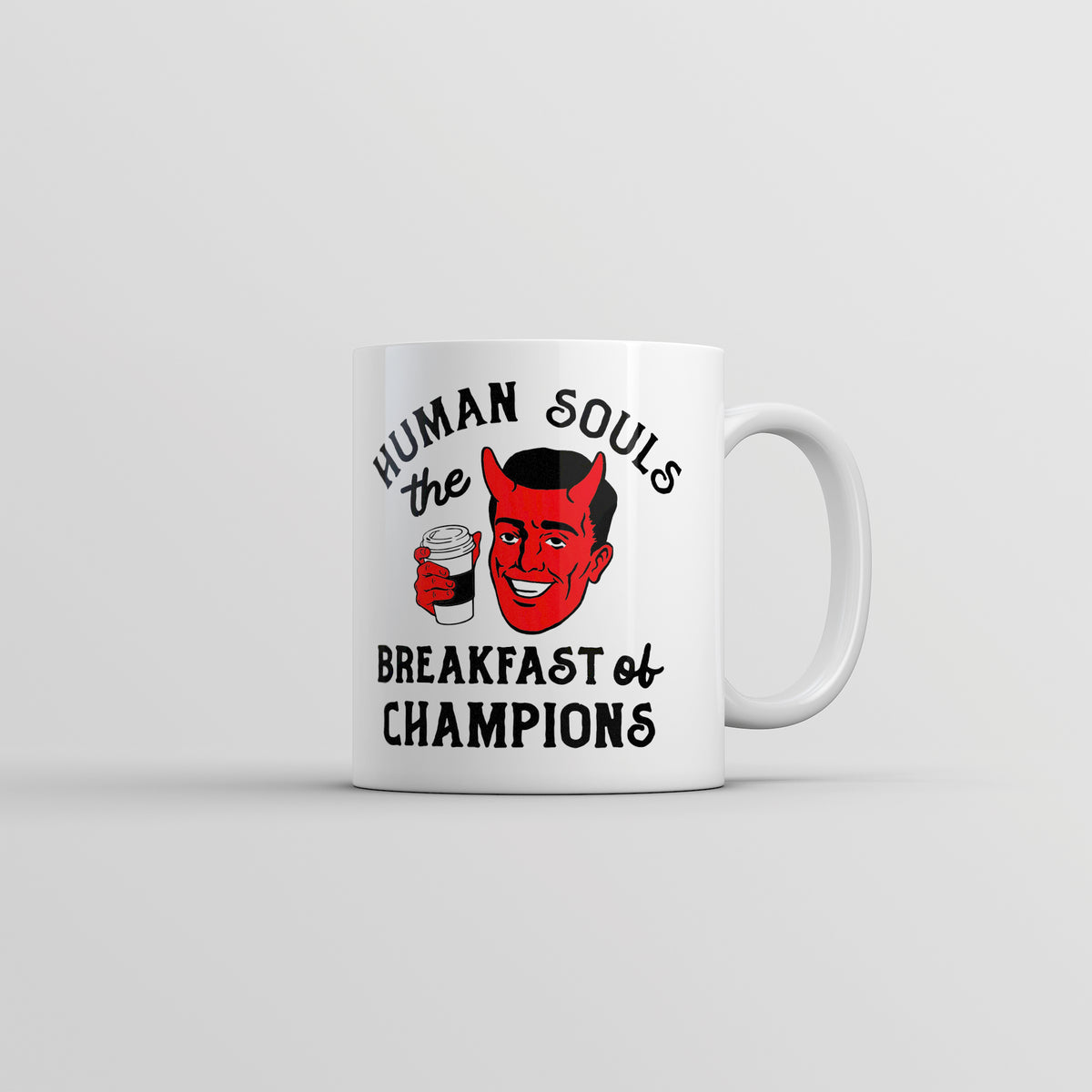 Funny White Human Souls The Breakfast Of Champions Coffee Mug Nerdy Halloween sarcastic Tee