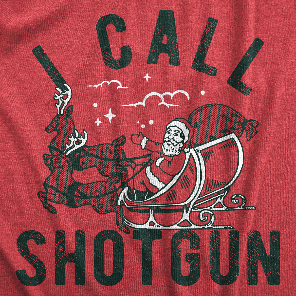 I Call Shotgun Santa Men&#39;s T Shirt
